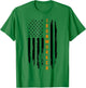 Blacksmith Ironworker USA Flag Erector Ironworking T-Shirt - T-Shirt | Irish Green