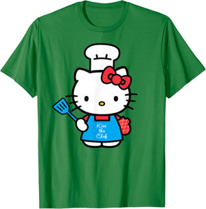 Hello Kitty Kiss the Chef T-Shirt - T-Shirt | Irish Green