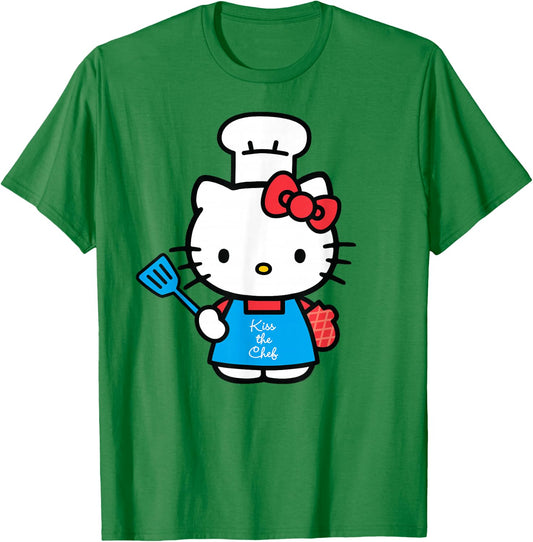 Hello Kitty Kiss the Chef T-Shirt - T-Shirt | Irish Green
