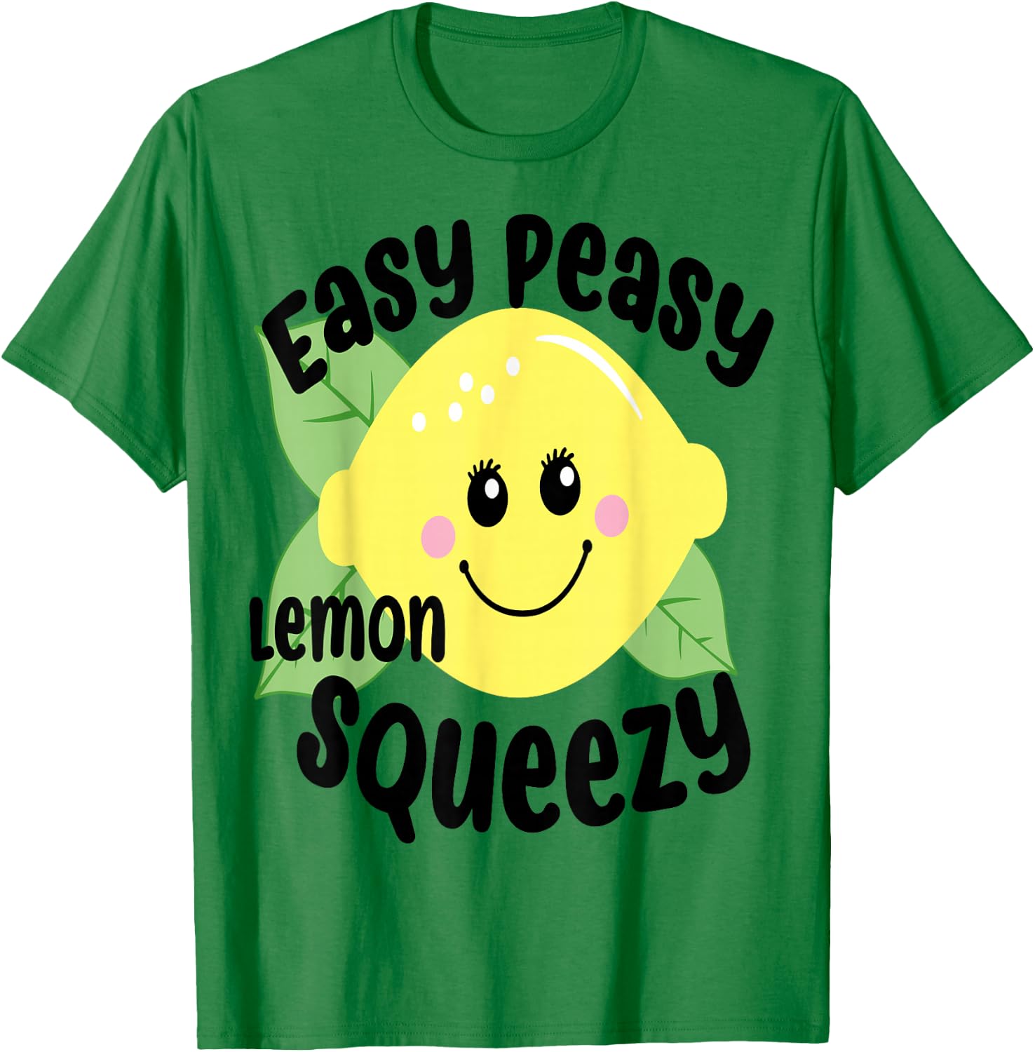 Easy Peasy Lemon Squeezy Fun Summertime Lemonade Lover T-Shirt - T-Shirt | Irish Green