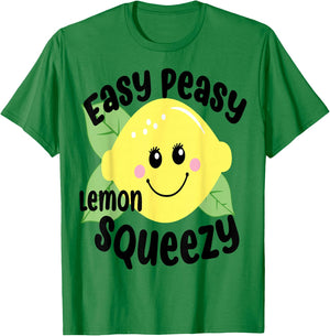 Easy Peasy Lemon Squeezy Fun Summertime Lemonade Lover T-Shirt - T-Shirt | Irish Green