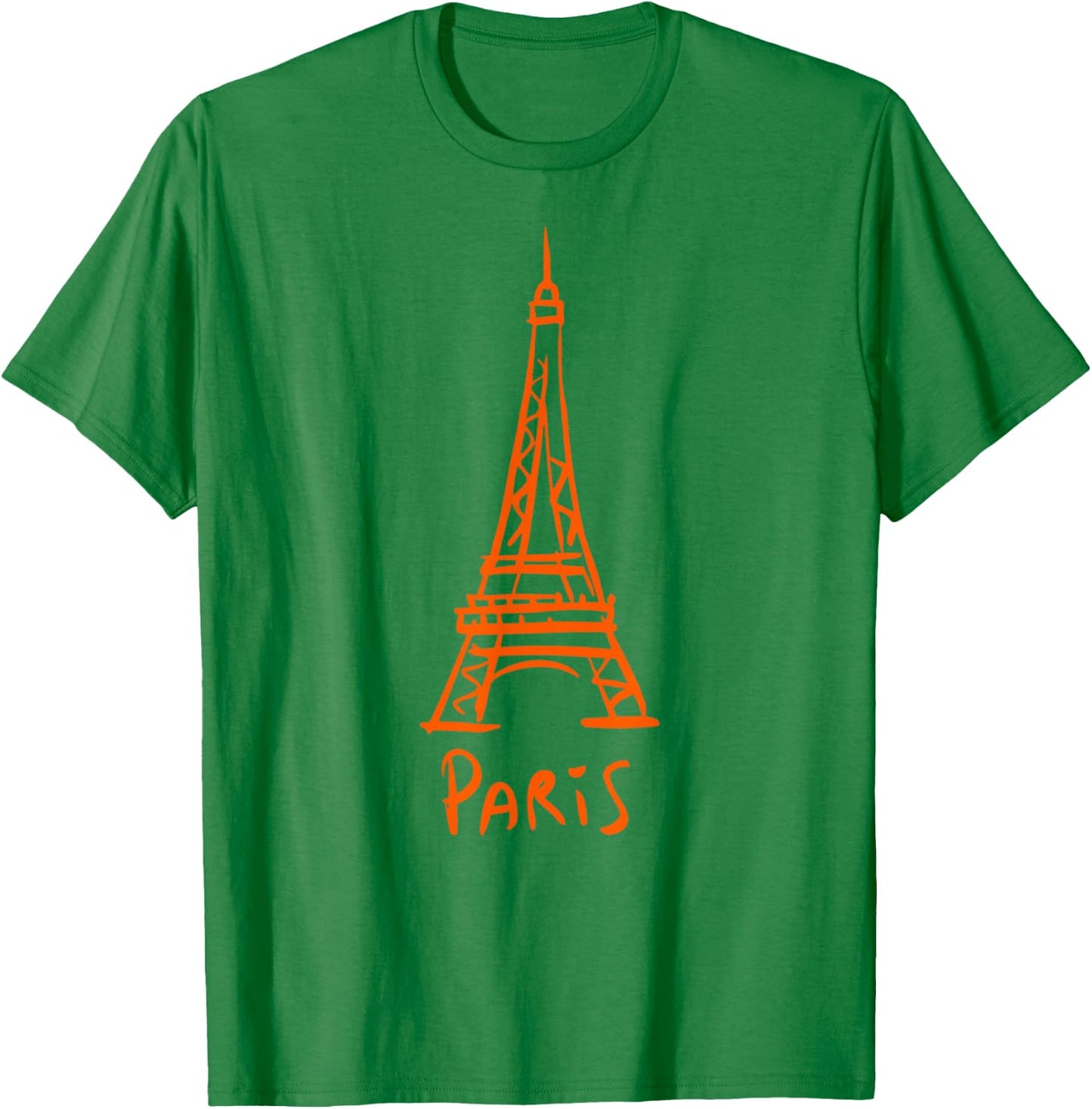 Vintage Paris I Love Travel Wanderlust Eiffel Tower T-Shirt - T-Shirt | Irish Green