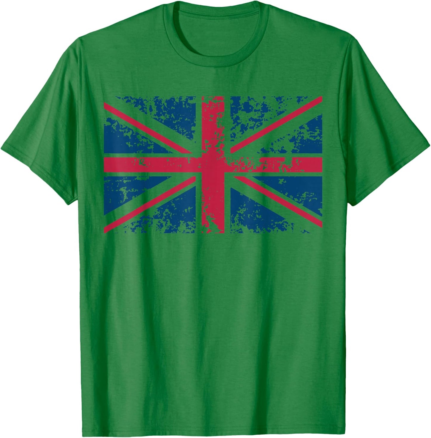 Union Jack Vintage UK Flag Shirt | Britain Loyalists Gift T-Shirt - T-Shirt | Irish Green