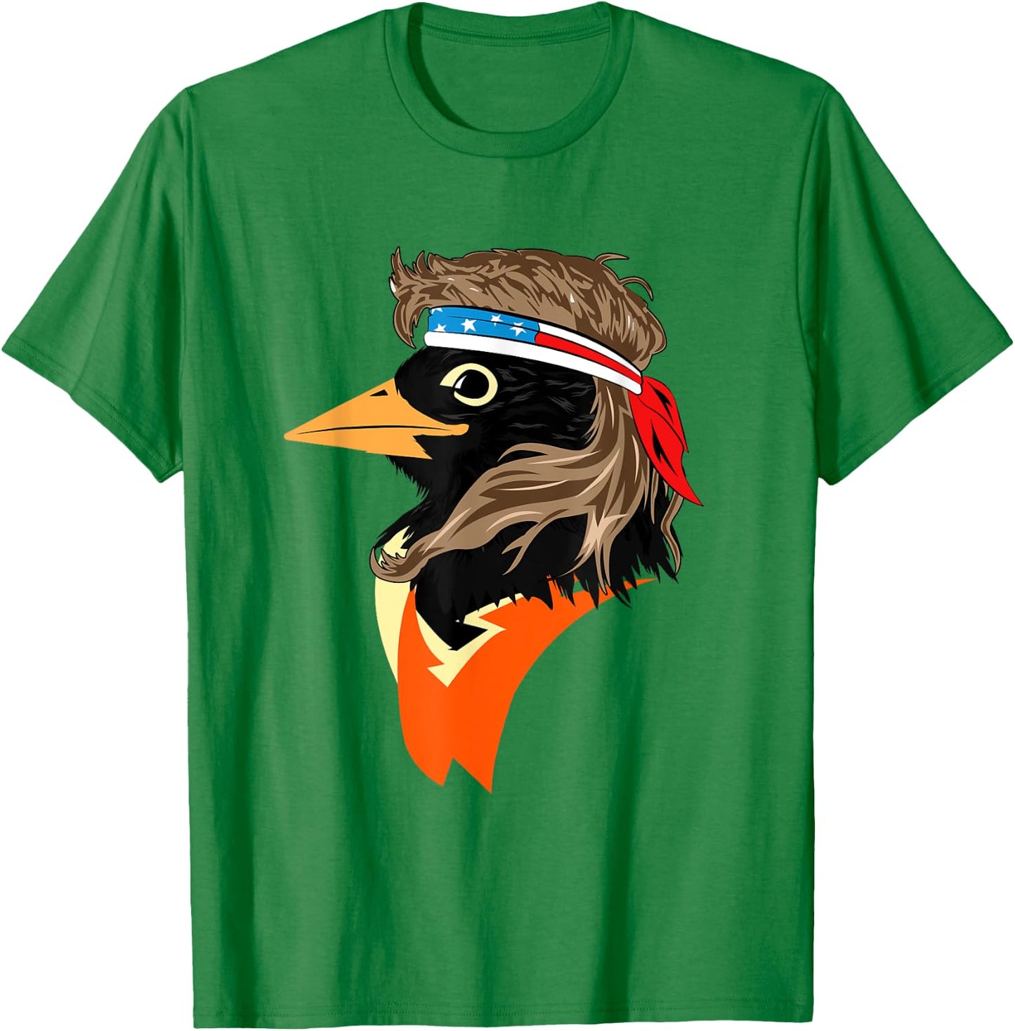 Oriole Bird American Hero Funny Trendy T-Shirt - T-Shirt | Irish Green