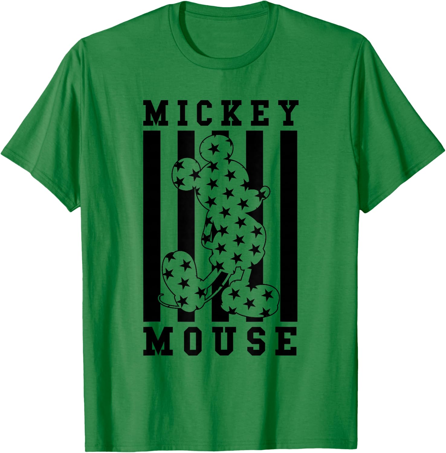 Disney - Mickey Mouse American Flag Americana T-Shirt - T-Shirt | Irish Green