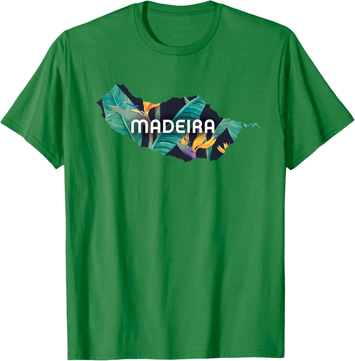 Madeira Portugal Island Tropical Flower Traveler Gift T-Shirt - T-Shirt | Irish Green