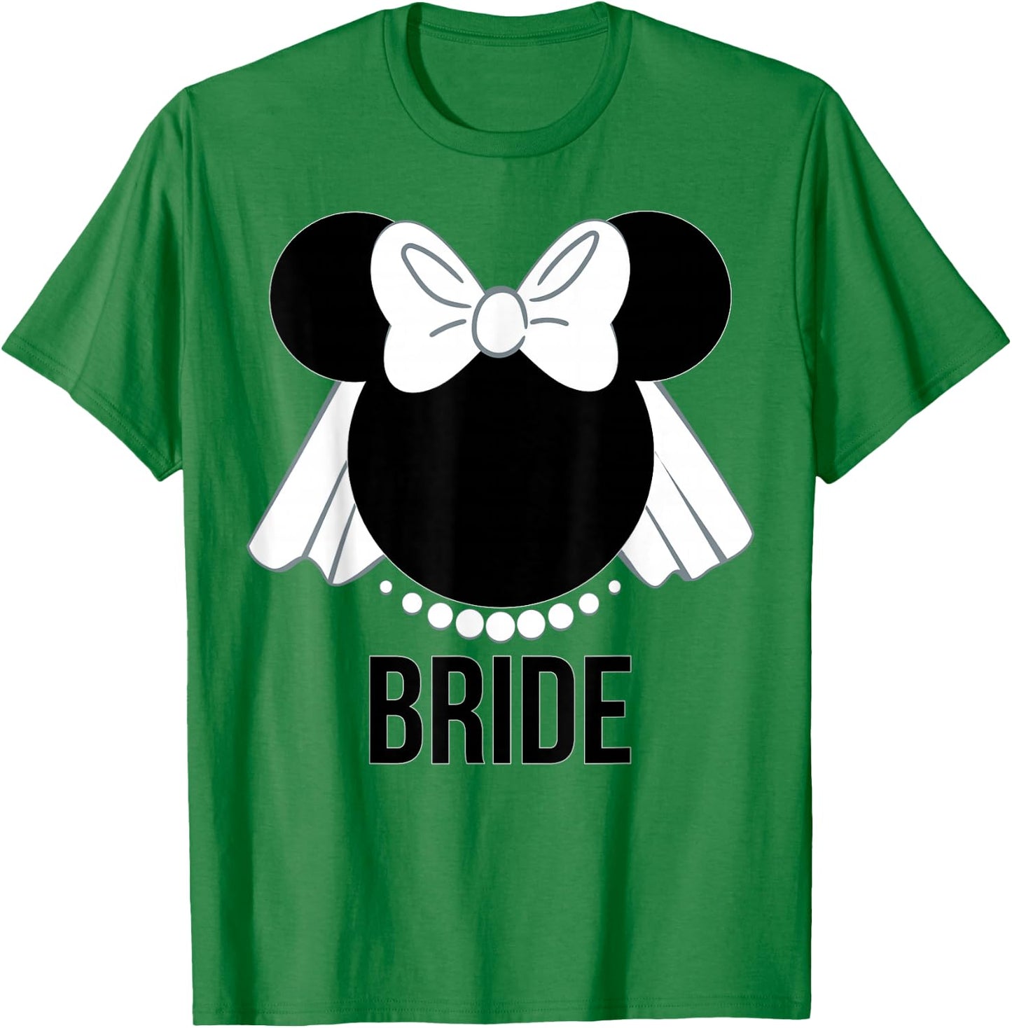 Disney - Bridal Minnie Bride Veil T-Shirt - T-Shirt | Irish Green