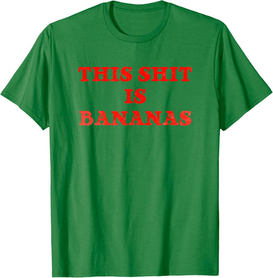 This Shit is Bananas - Retro Pop Music T-Shirt - T-Shirt | Irish Green