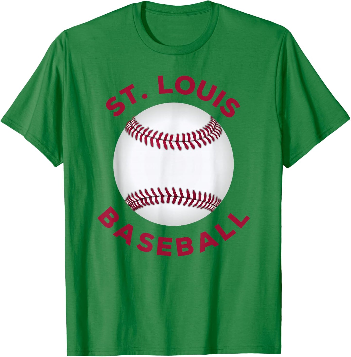 Classic St. Louis Missouri Baseball Fan Retro T-Shirt - T-Shirt | Irish Green