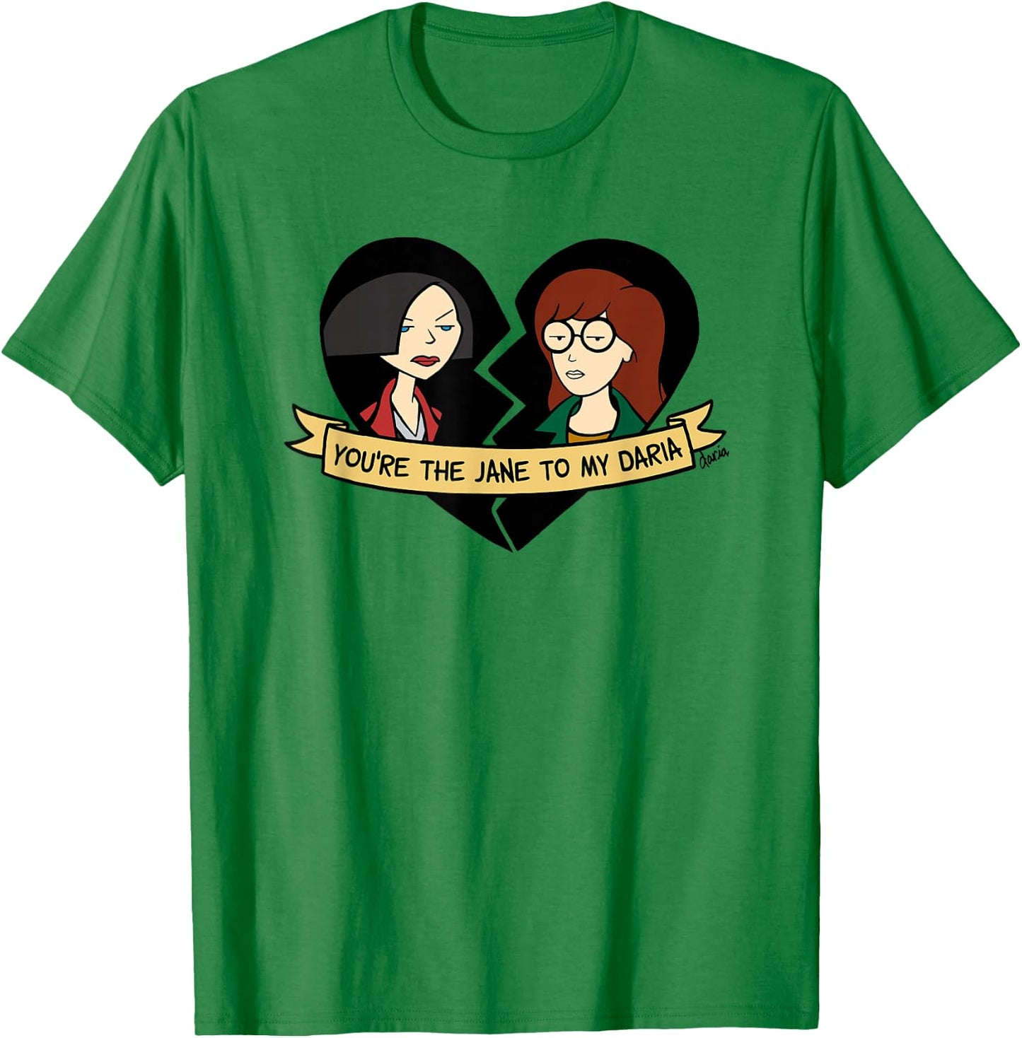 Daria The Jane To My Daria Graphic T-Shirt - T-Shirt | Irish Green