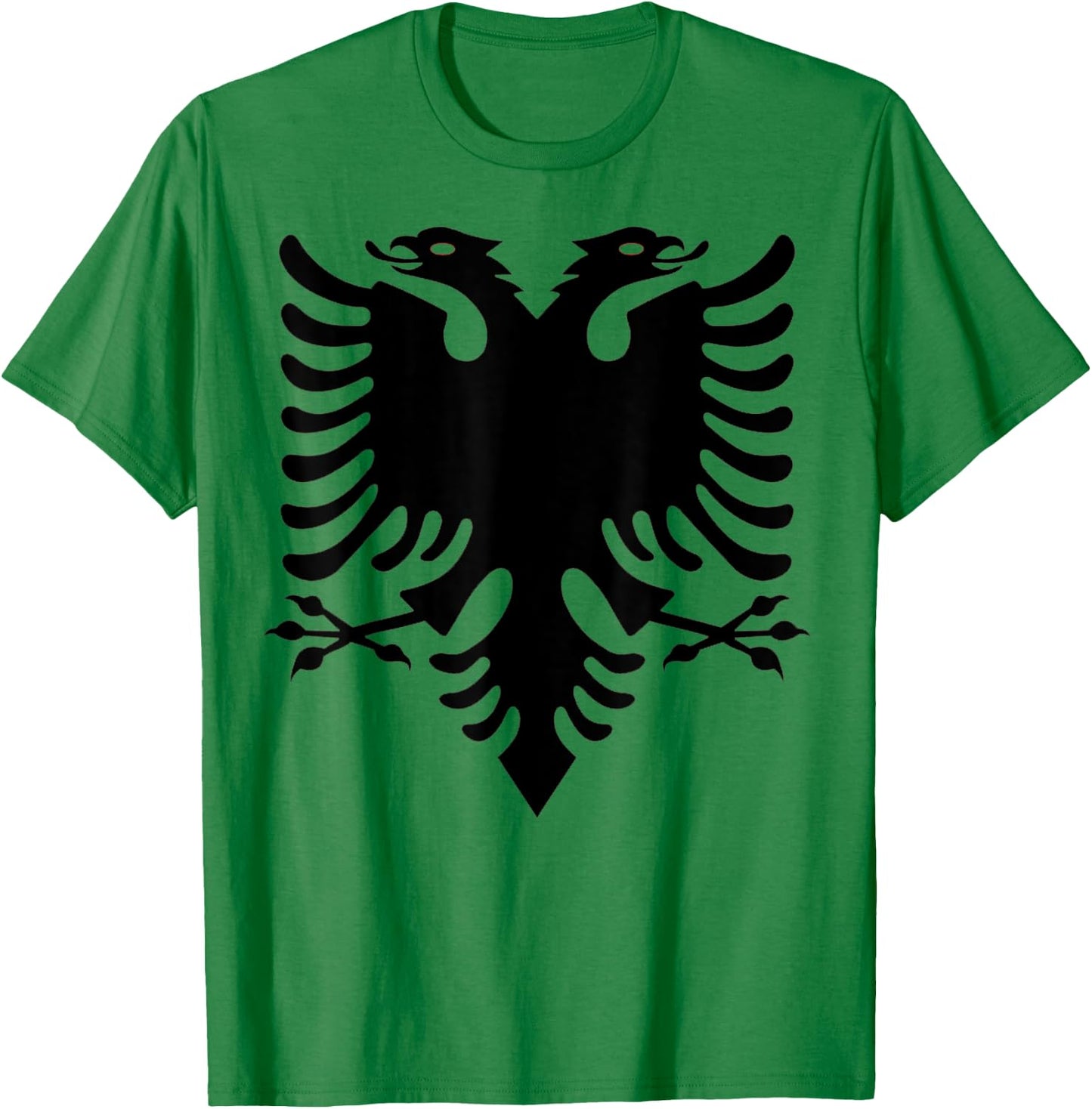 Albanian Double Eagle Design - Albania Crest T-Shirt - T-Shirt | Irish Green