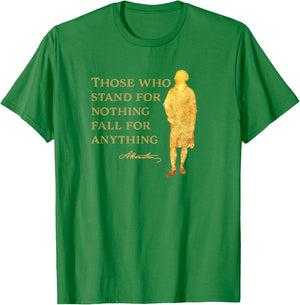 Hamilton Quote Shirt History USA Women Men Kids Gift T-Shirt - T-Shirt | Irish Green