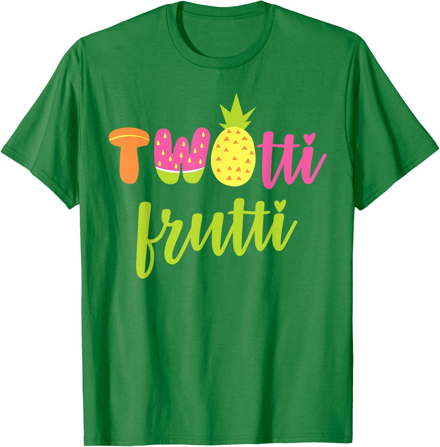 Twotti Fruitti 2nd Birthday Toddler Two Year Old Gift T-Shirt - T-Shirt | Irish Green