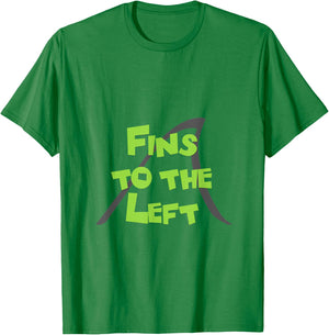 Fins to the Left T-Shirt - T-Shirt | Irish Green