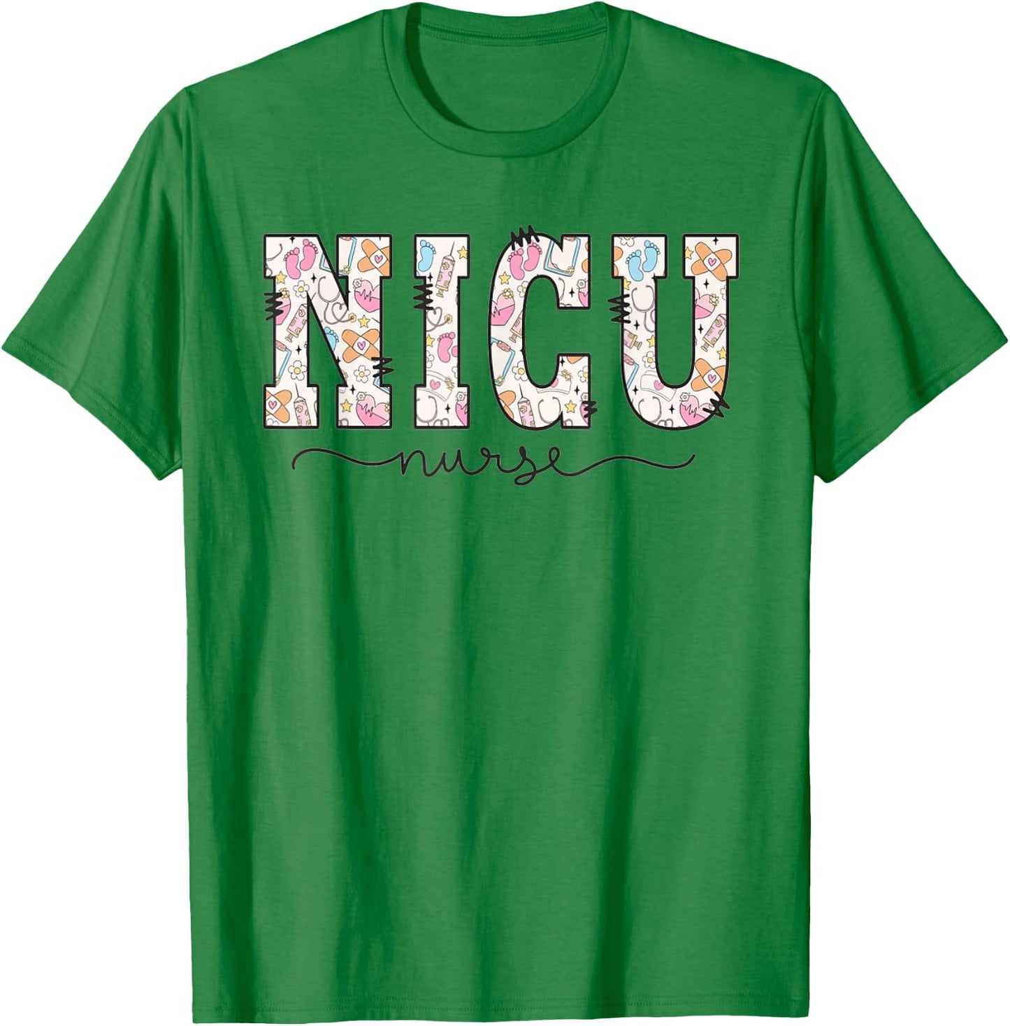 NICU Nurse Neonatal Intensive Care Unit Nurse Group Work T-Shirt - T-Shirt | Irish Green