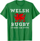 Cymru Am Byth Welsh Rugby Wales Forever Dragon T-Shirt - T-Shirt | Irish Green
