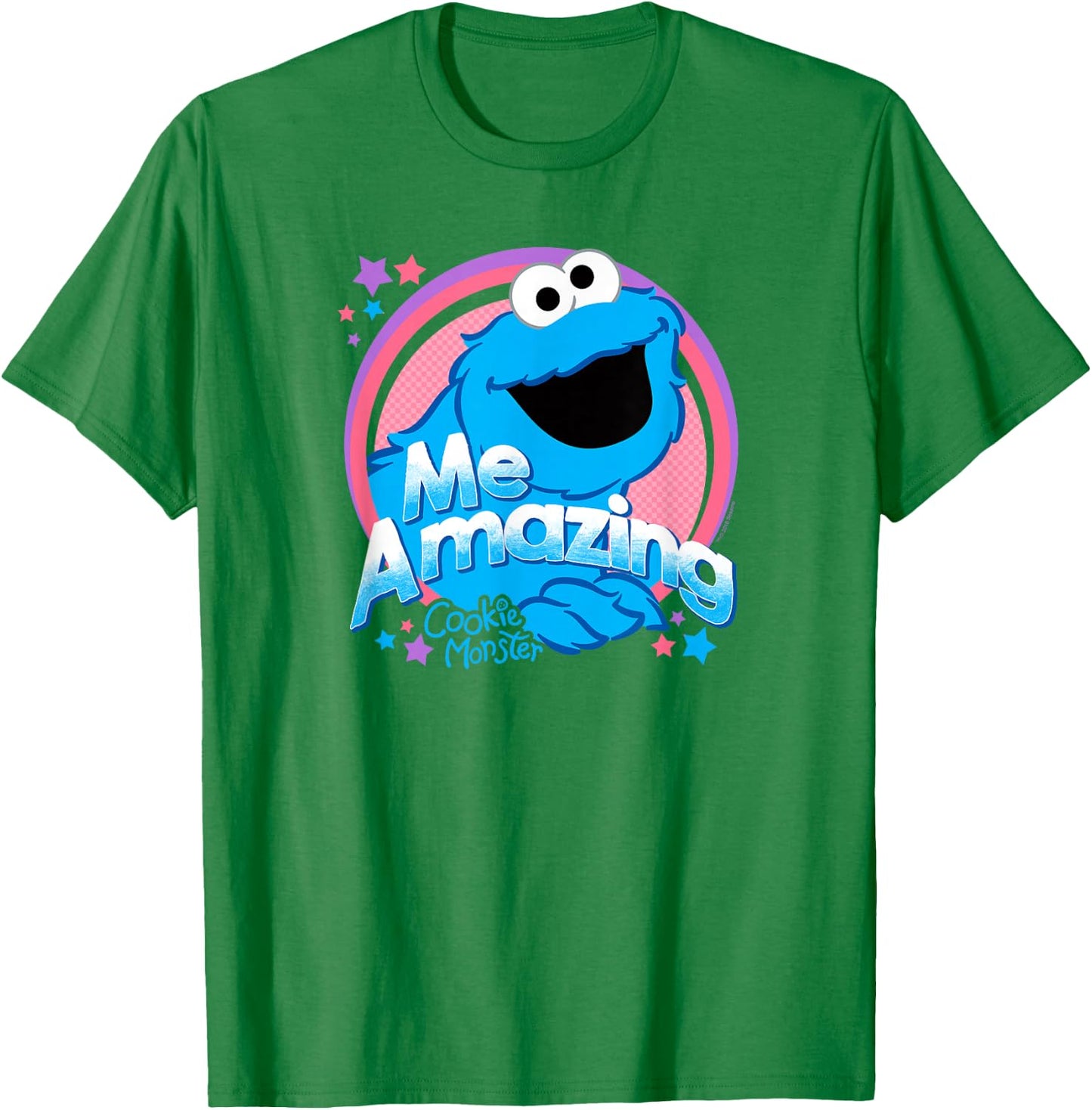 Sesame Street Cookie Monster Me Amazing T-Shirt - T-Shirt | Irish Green
