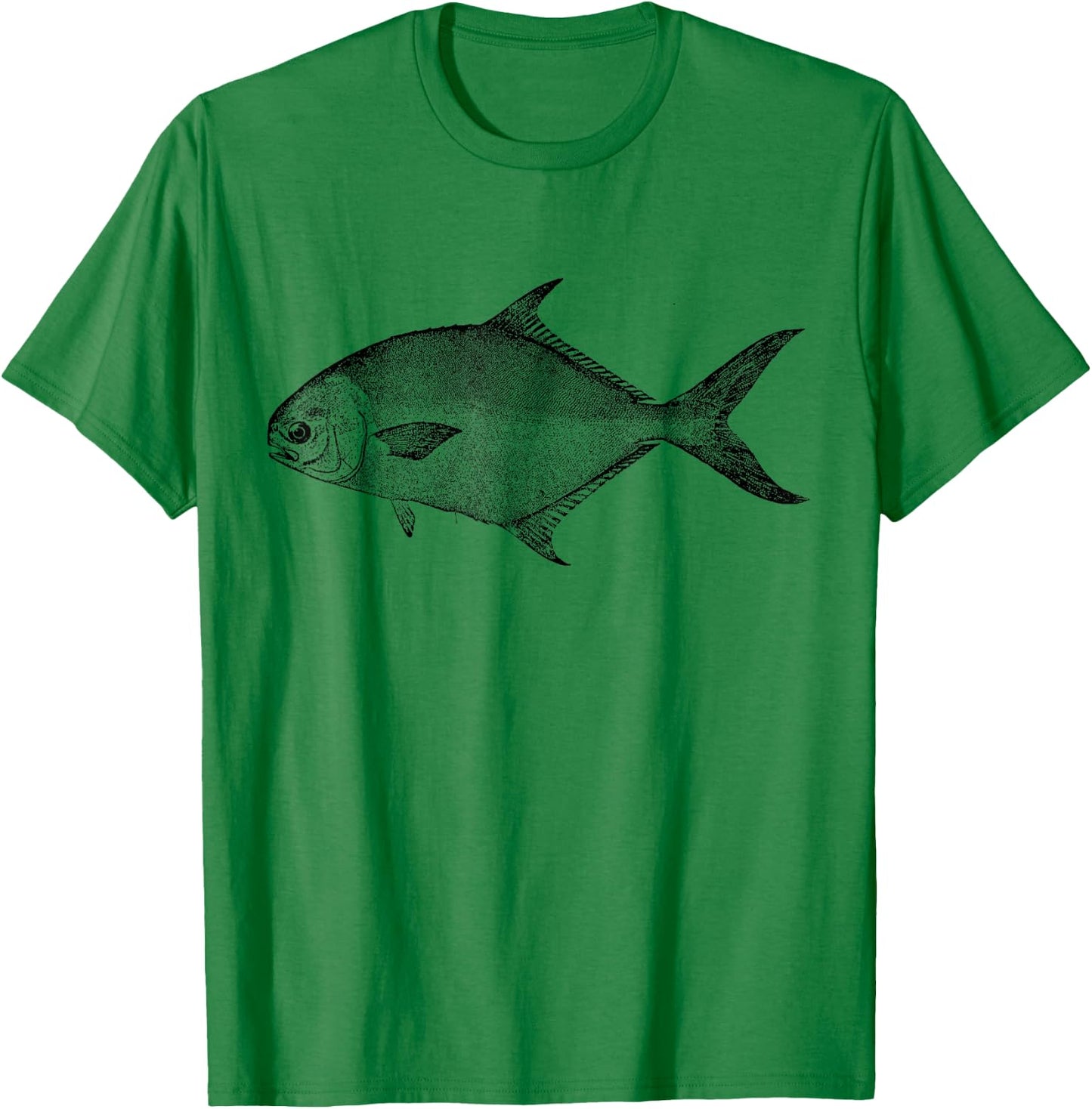 Pompano Retro Pompano Fish T-Shirt - T-Shirt | Irish Green