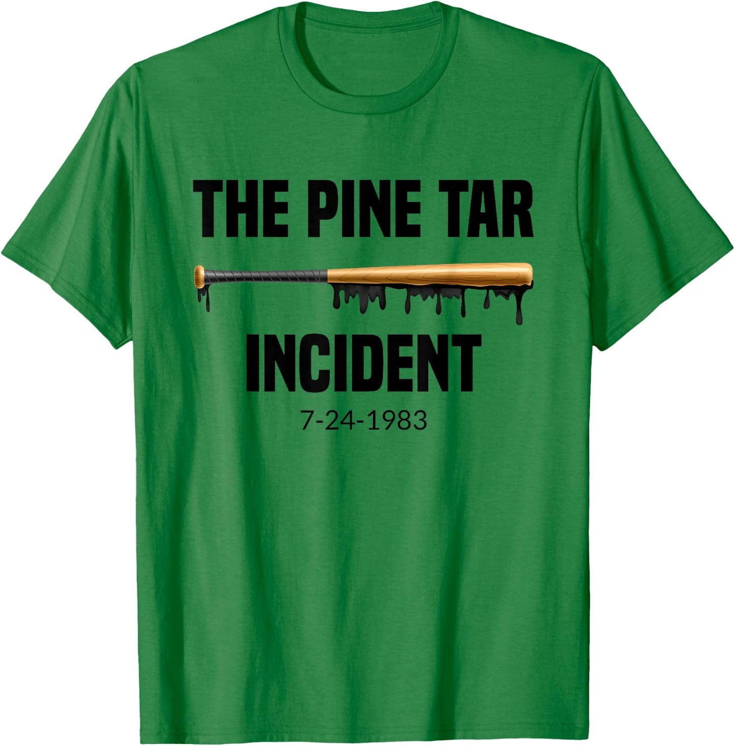 The Pine Tar Incident 1980s Baseball Fan Gift T-Shirt - T-Shirt | Irish Green