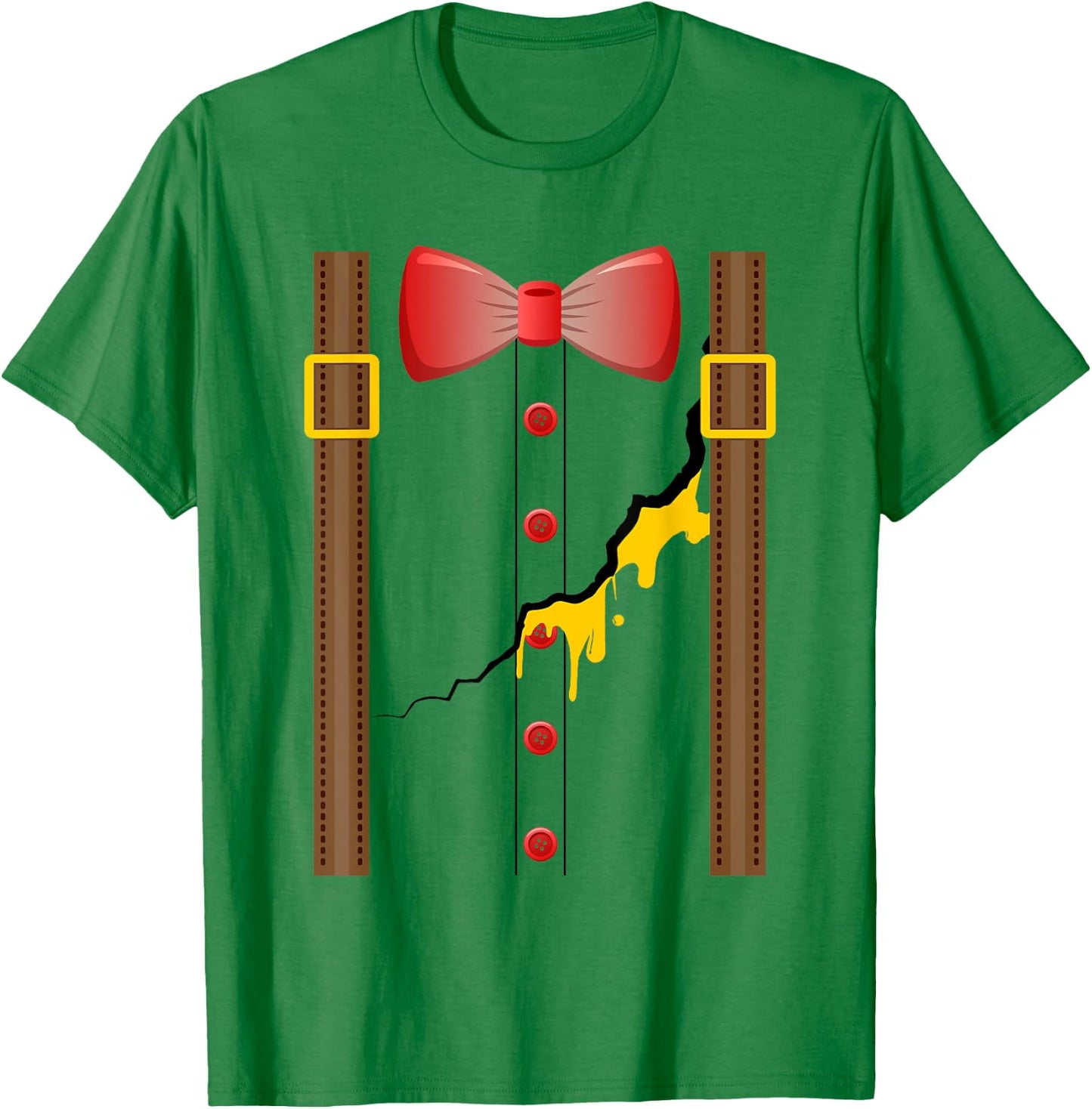 Humpty Dumpty Halloween Costume Cracked Egg T-Shirt - T-Shirt | Irish Green