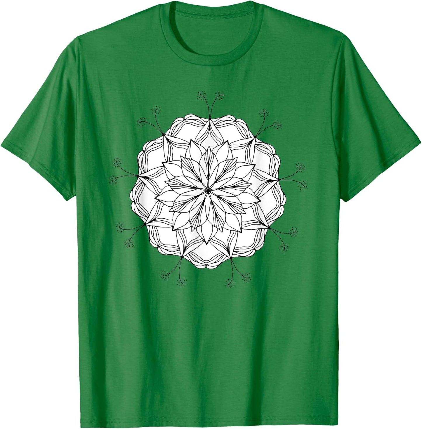 SALE! Beautiful Dandelion Mandala , perfect Gift T-Shirt - T-Shirt | Irish Green