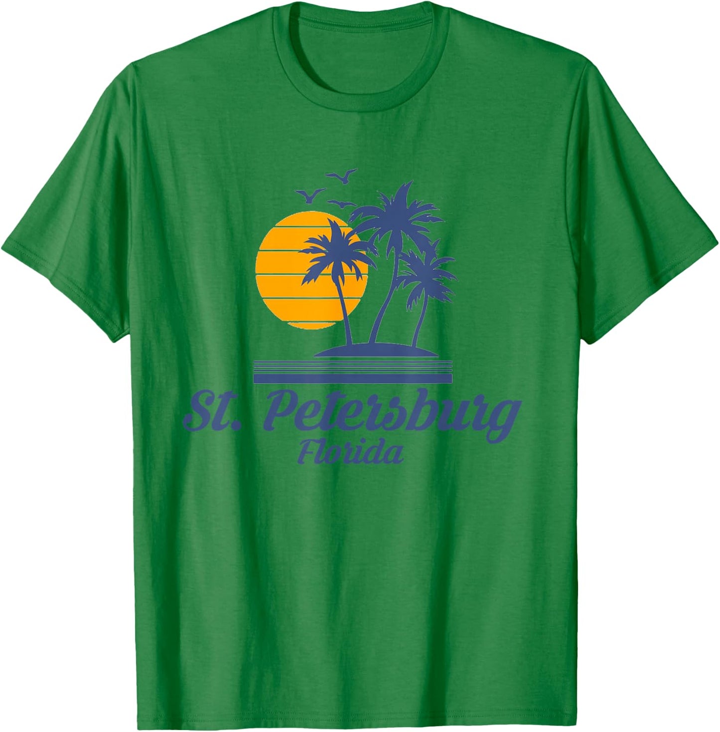 St. Petersburg Florida FL State City Beach Surf T-Shirt - T-Shirt | Irish Green