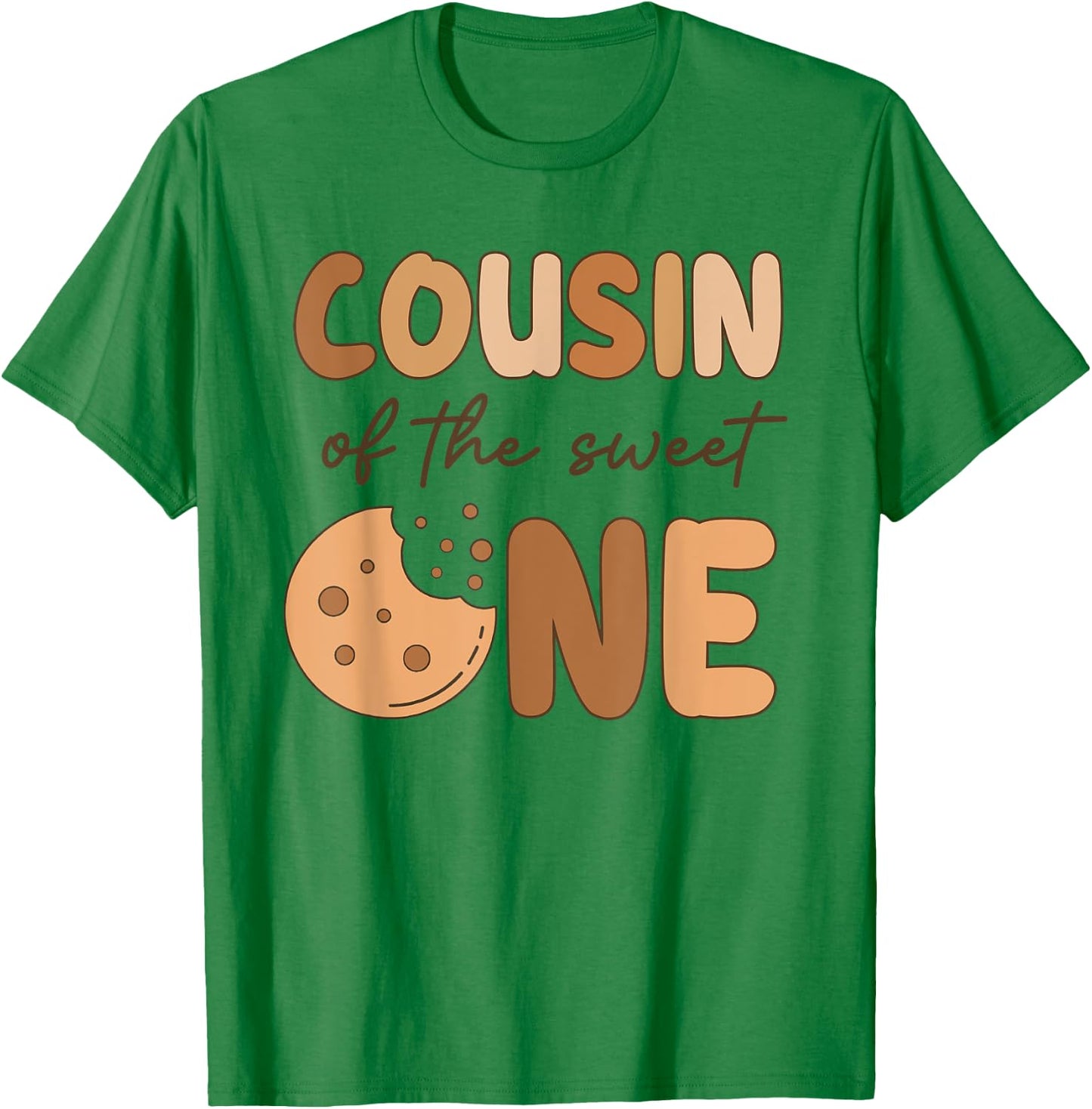 Cousin Of The Sweet One Cookies and Milk Birthday Party T-Shirt - T-Shirt | Irish Green