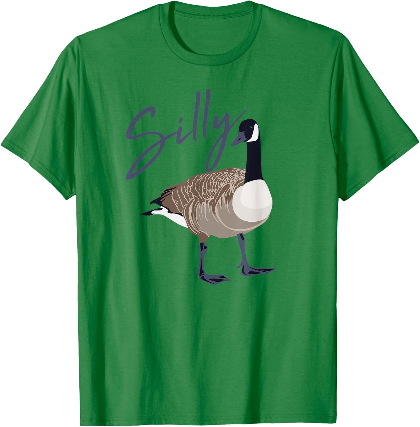 Canadian Goose Shirt Silly Goose Funny Cute Bird Hunter GIft T-Shirt - T-Shirt | Irish Green