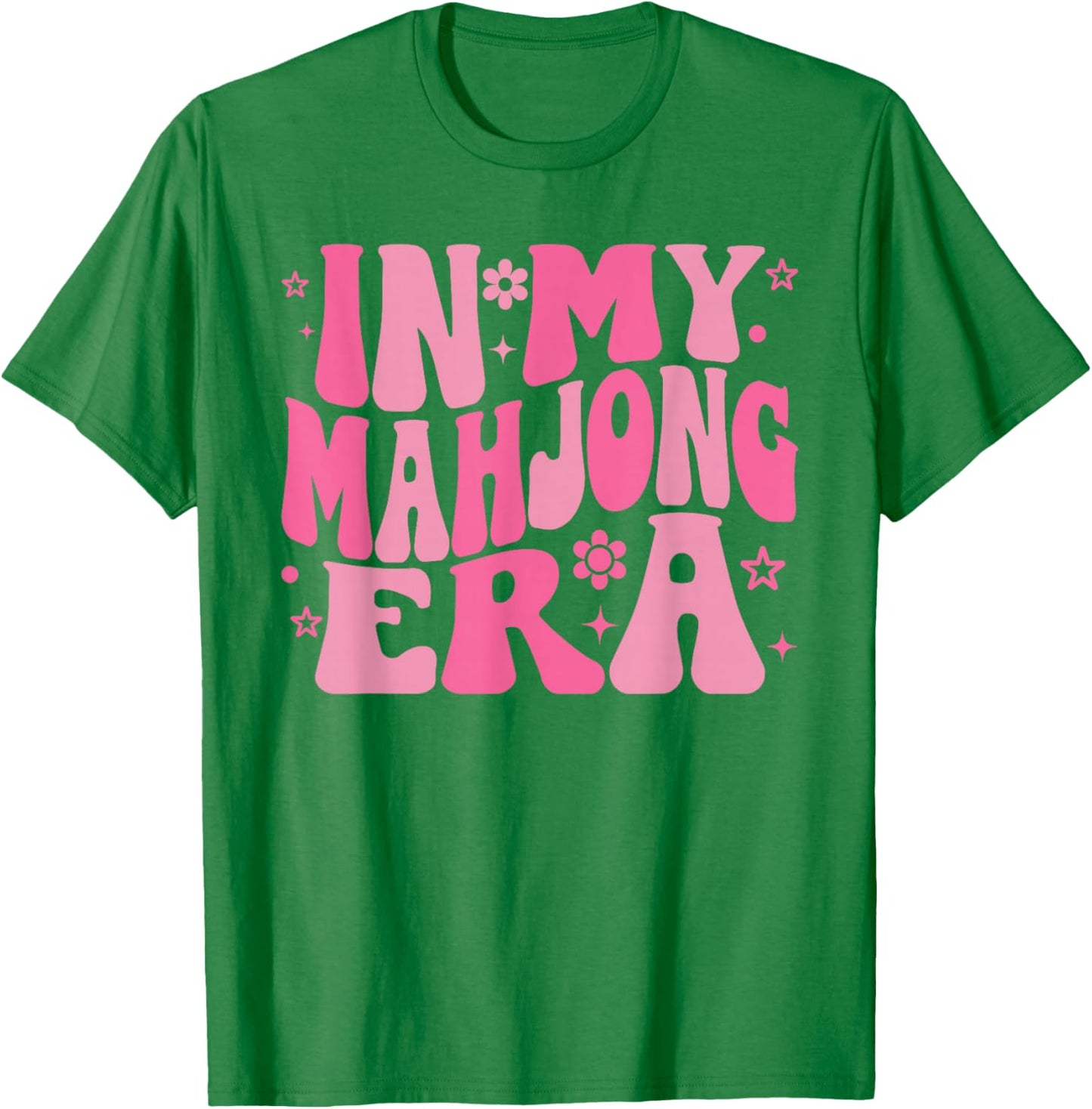 in My Mahjong Era Retro Style Player T-Shirt - T-Shirt | Irish Green