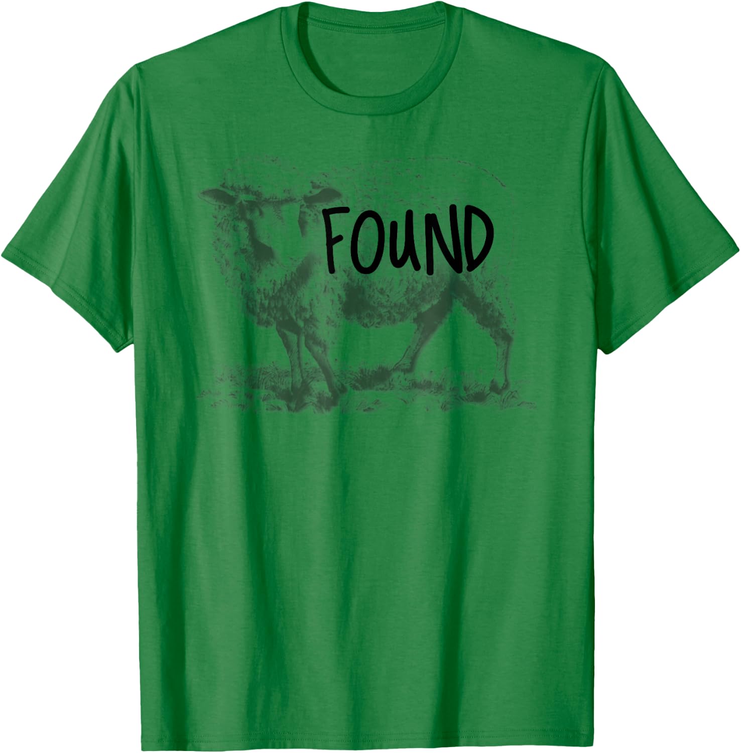 leaves the 99 To Rescue Me Lost Sheep Found T-Shirt - T-Shirt | Irish Green