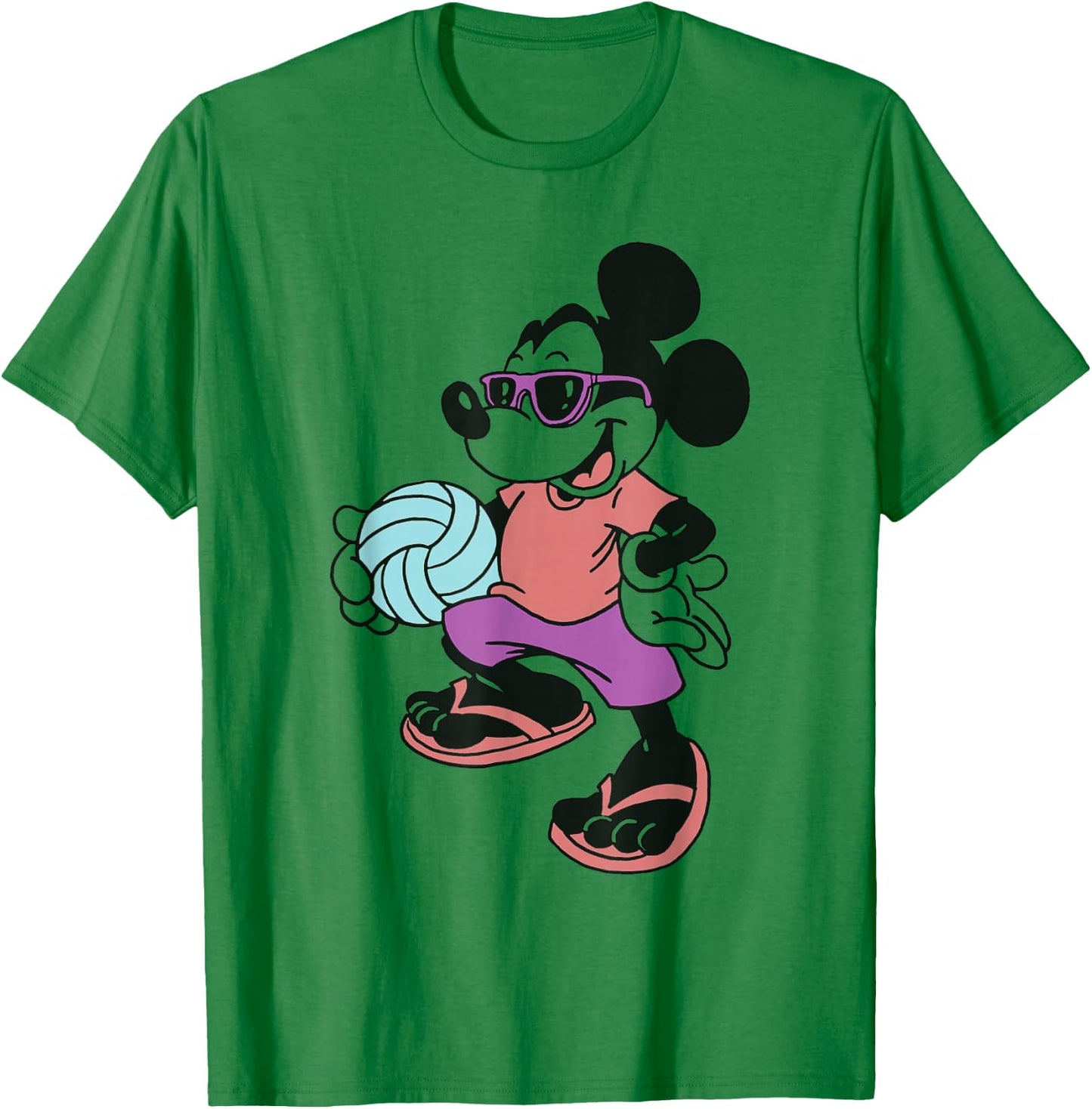 Disney - Mickey Mouse Volleyball T-Shirt - T-Shirt | Irish Green