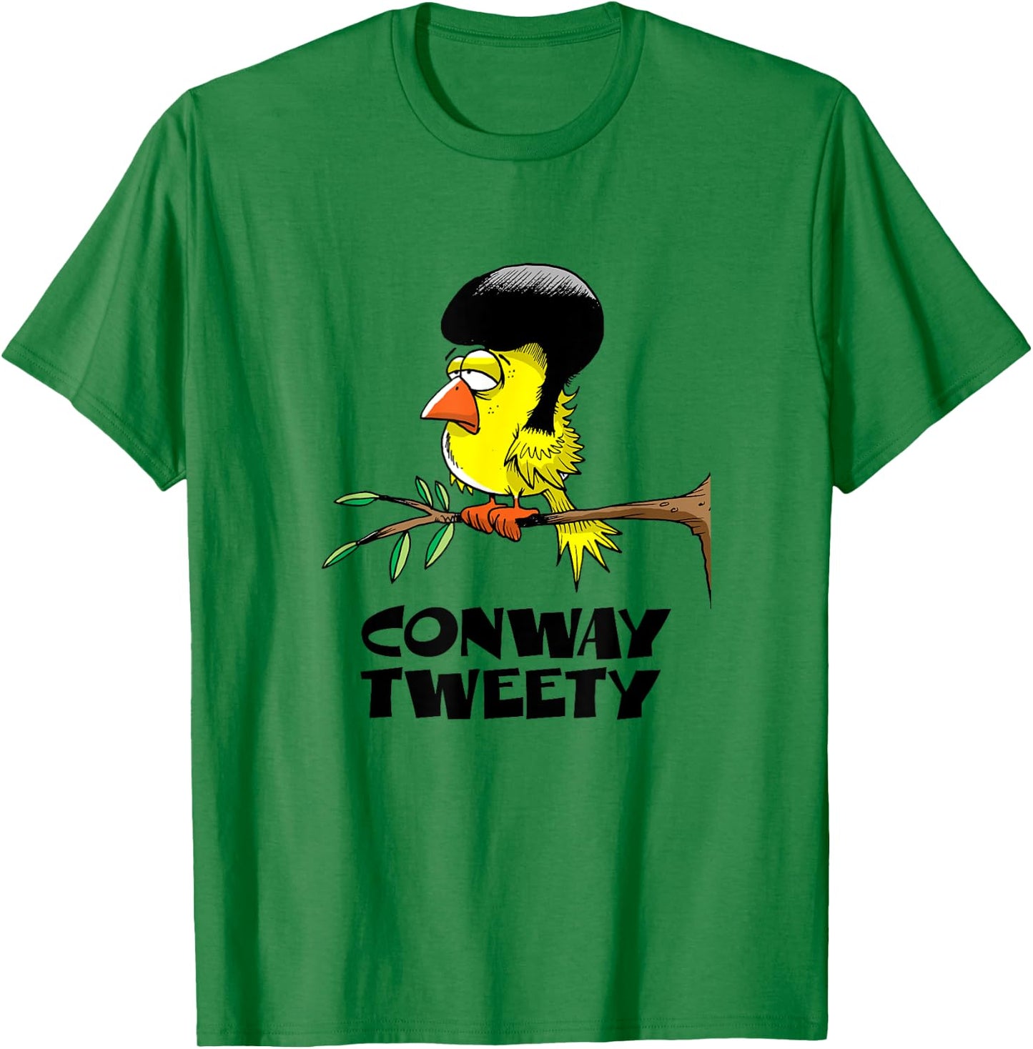 Conway Tweety Funny Bird Cartoon Country T-Shirt - T-Shirt | Irish Green