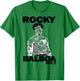 Rocky 3 Rocky Balboa Logo Sketch Portrait T-Shirt - T-Shirt | Irish Green