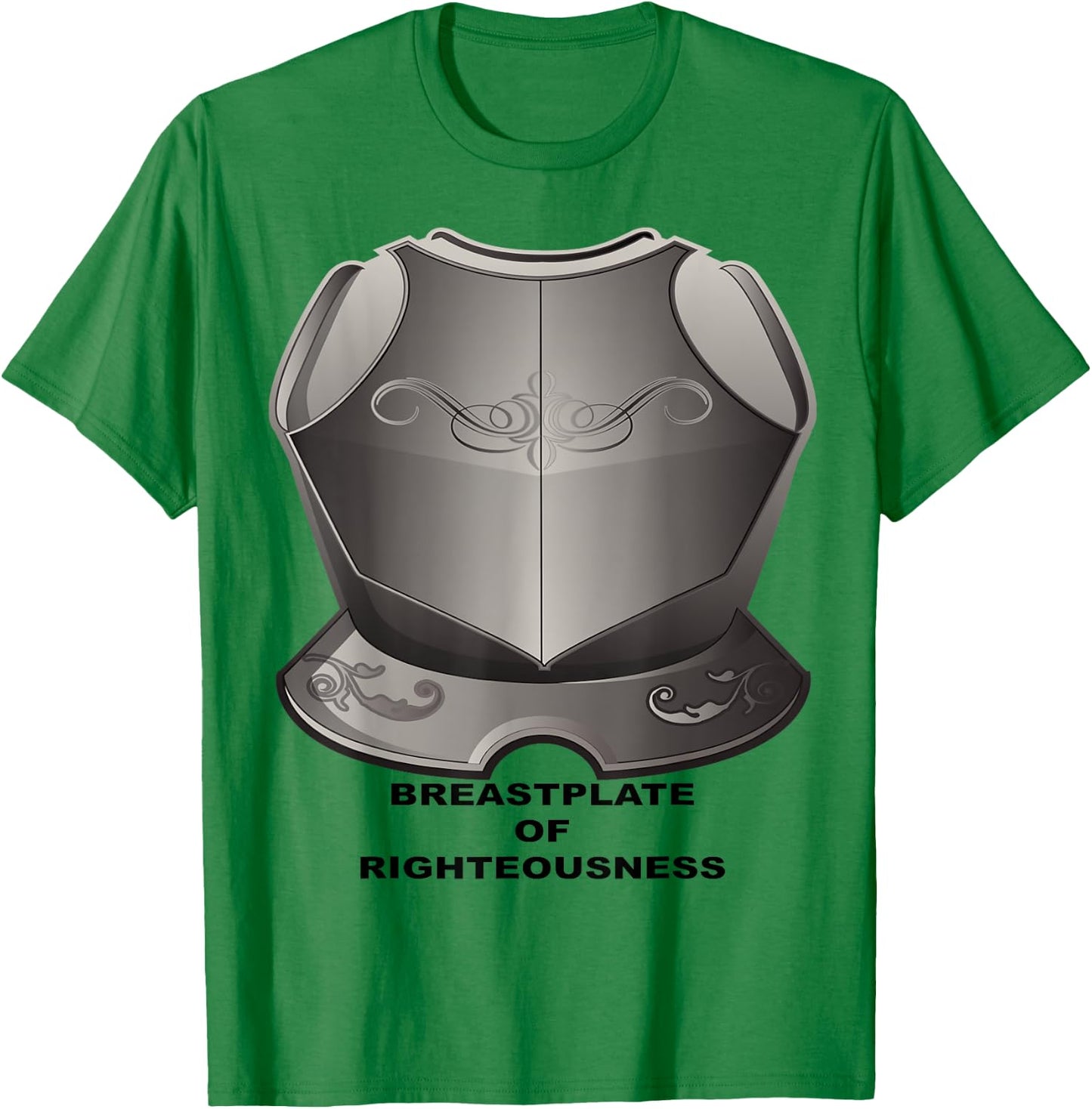 Breastplate of Righteousness Christian T-Shirt - T-Shirt | Irish Green