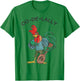 Retro Oo-de-lally Singing Rooster Vintage Guitar Chicken T-Shirt - T-Shirt | Irish Green