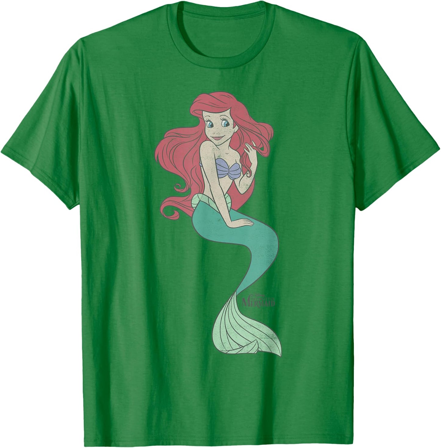 Disney The Little Mermaid Ariel Classic Portrait Small T-Shirt - T-Shirt | Irish Green