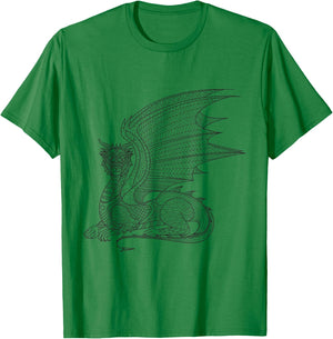 Magical Dragon - Color Your Own Colorific Design T-Shirt - T-Shirt | Irish Green