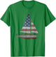 Distressed Stars & Stripes Sailboat Sailing Adventure T-Shirt - T-Shirt | Irish Green