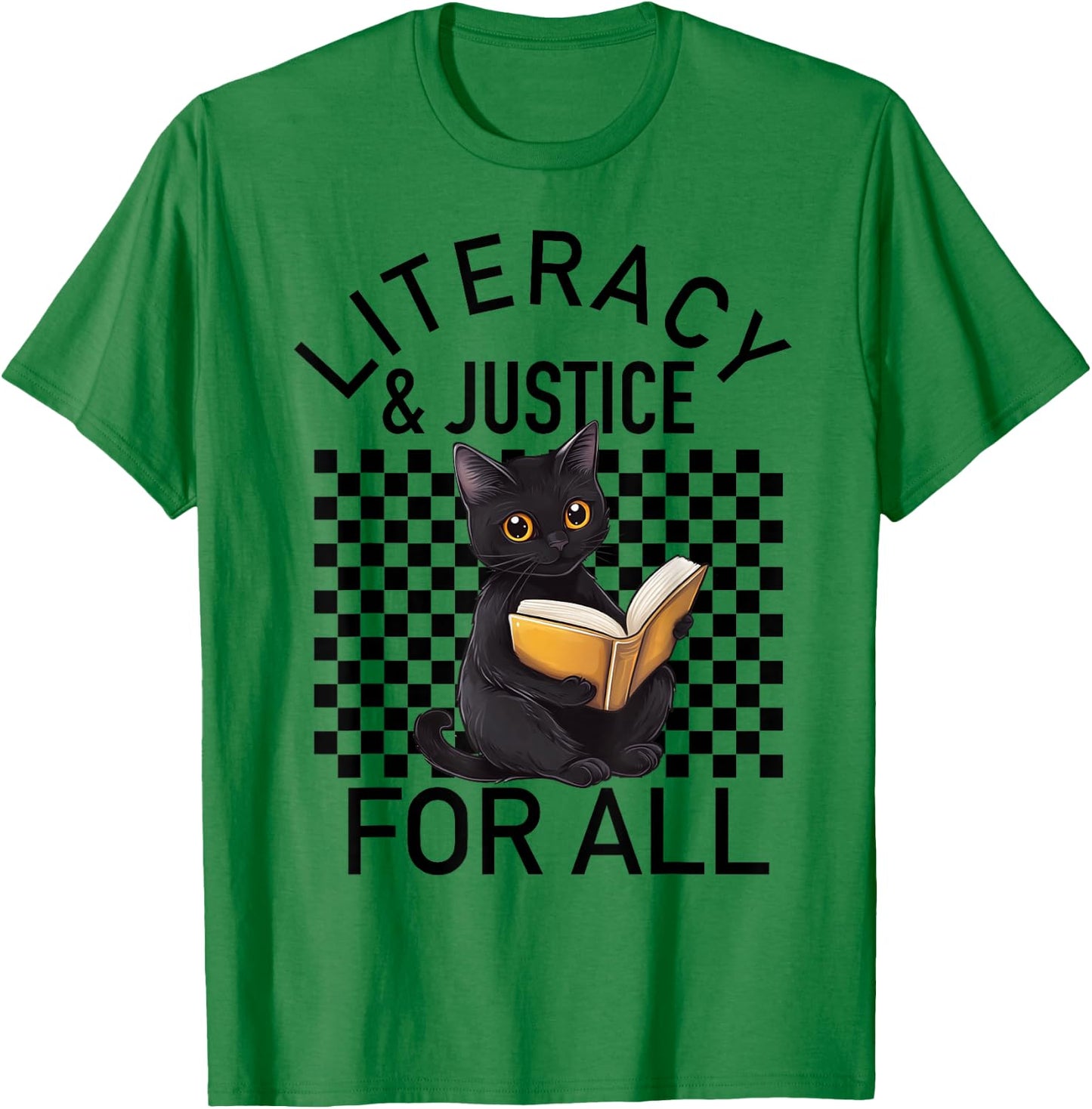 Literacy and Justice for all stop book Banning Banned Books T-Shirt - T-Shirt | Irish Green