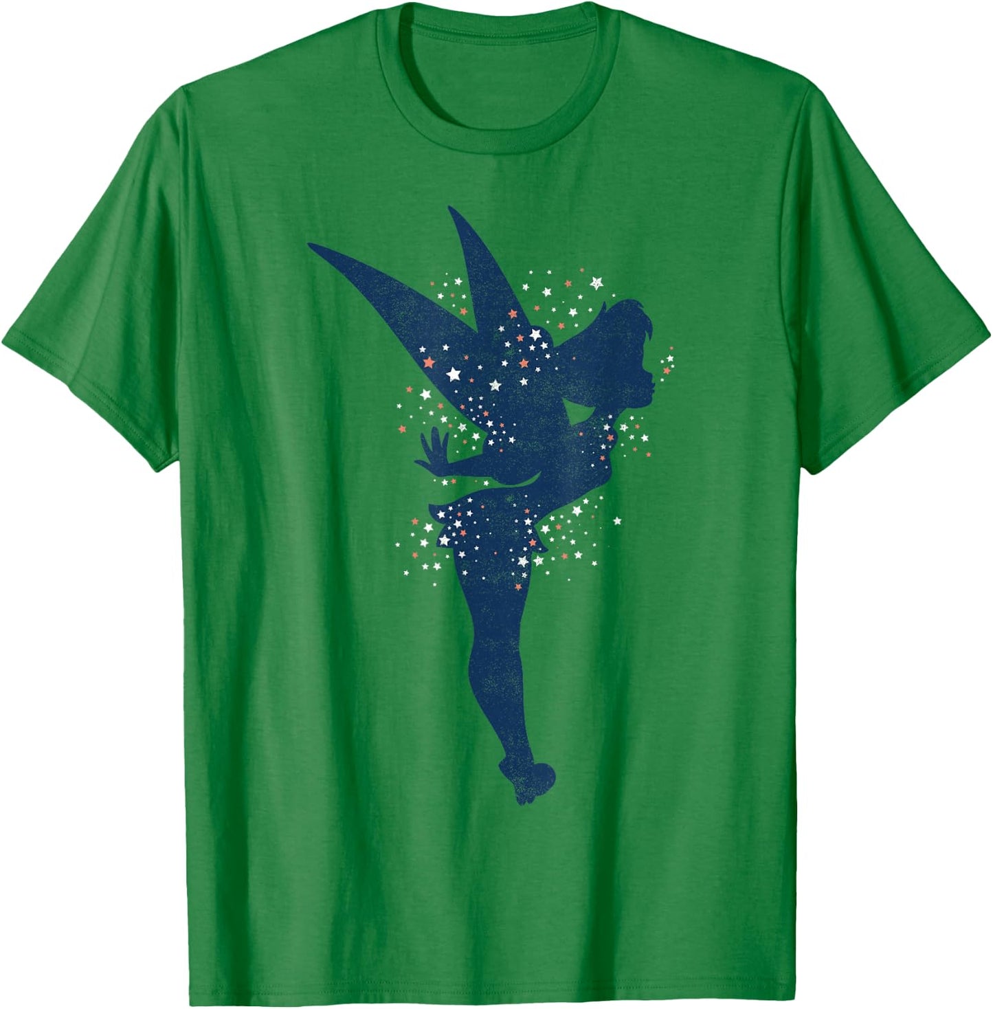 Disney Peter Pan Tinkerbell Americana Shadow Graphic T-Shirt - T-Shirt | Irish Green