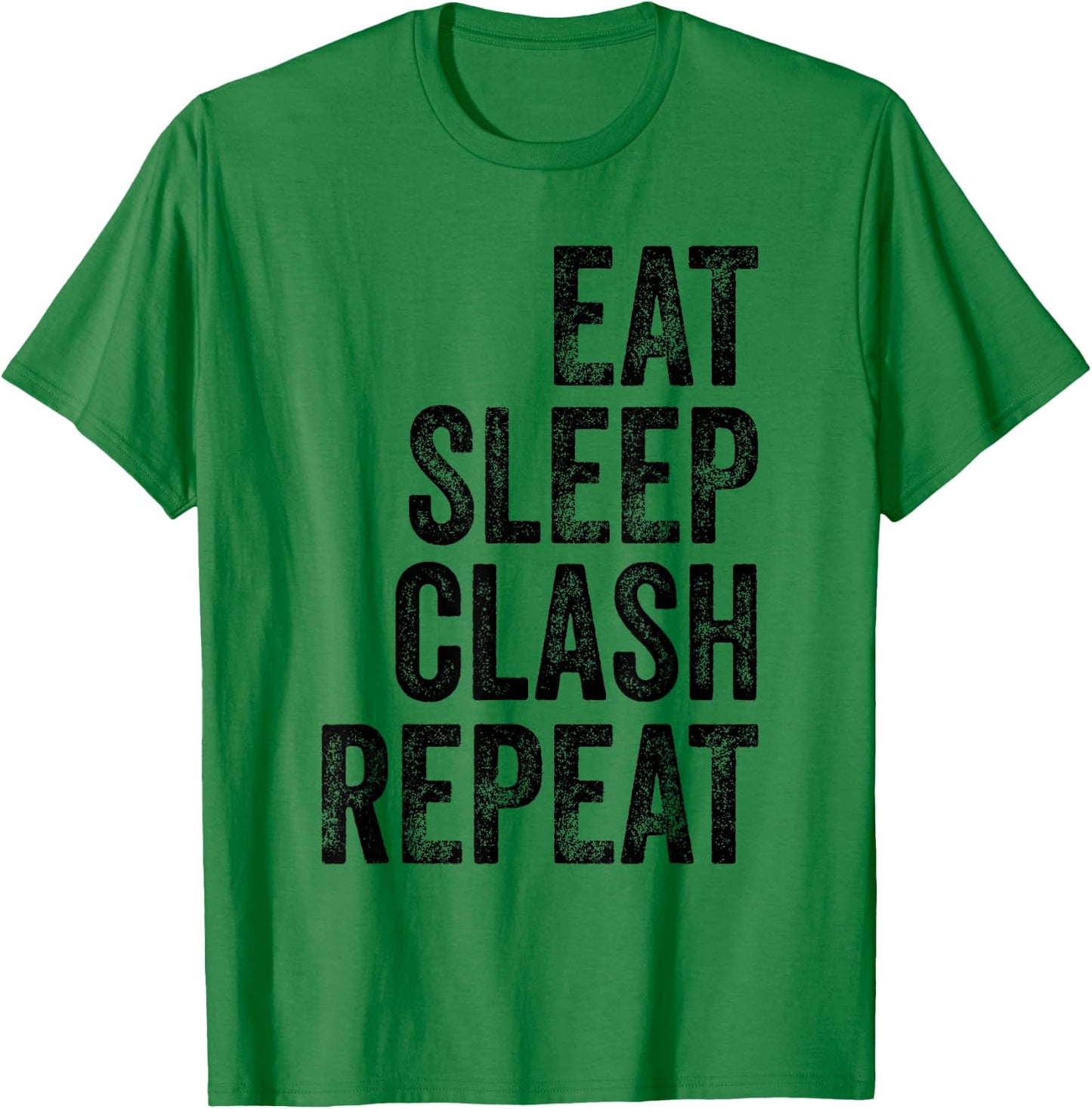 Vintage Retro Gaming Clan Shirt Eat Sleep Clash T-Shirt - T-Shirt | Irish Green