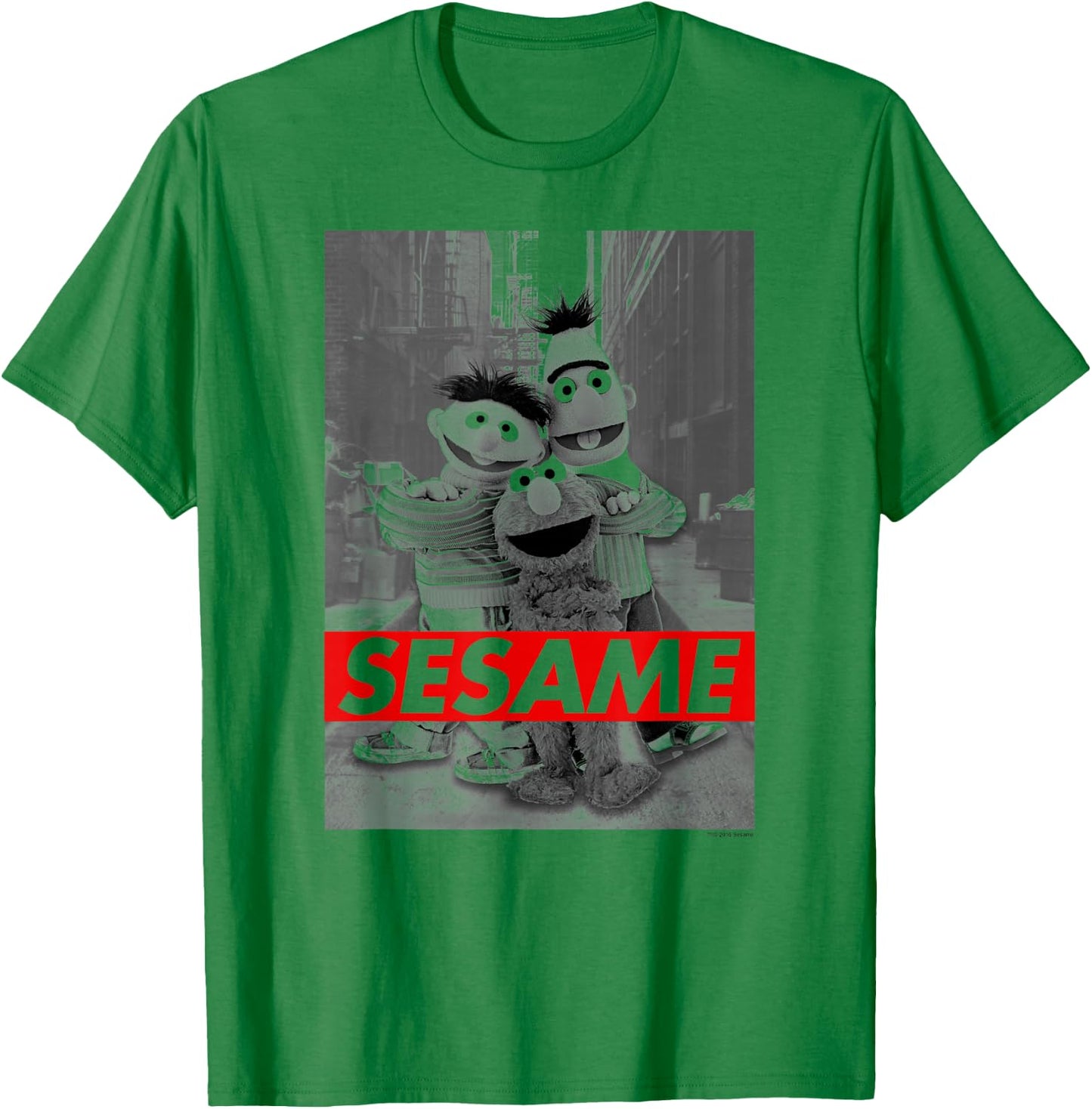 Sesame Street Sesame T Shirt T-Shirt - T-Shirt | Irish Green