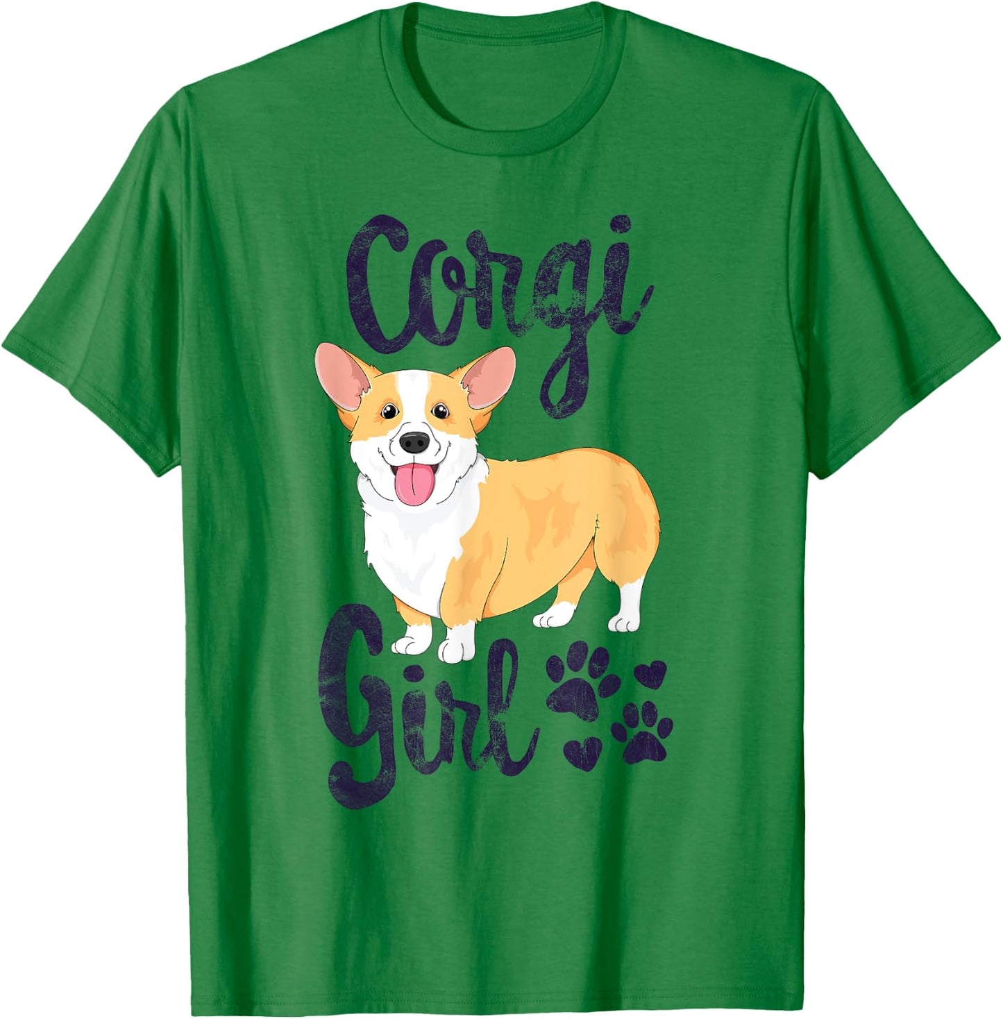 Corgi Girl Women Puppy Mom Dog Mama Lover Gift T-Shirt - T-Shirt | Irish Green