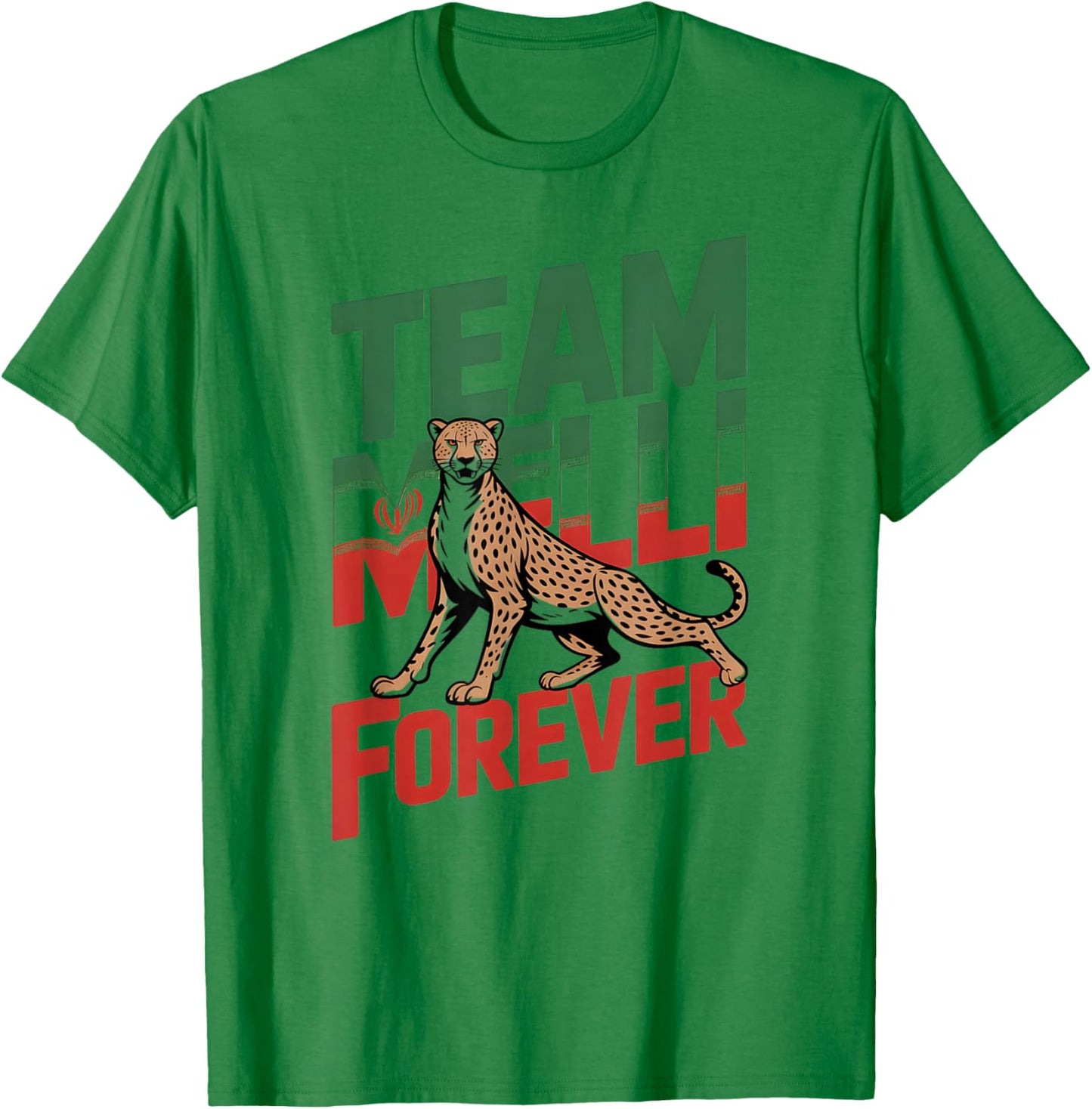 Proud Cheer Iran Team Melli Forever Favorite Country Flag T-Shirt - T-Shirt | Irish Green