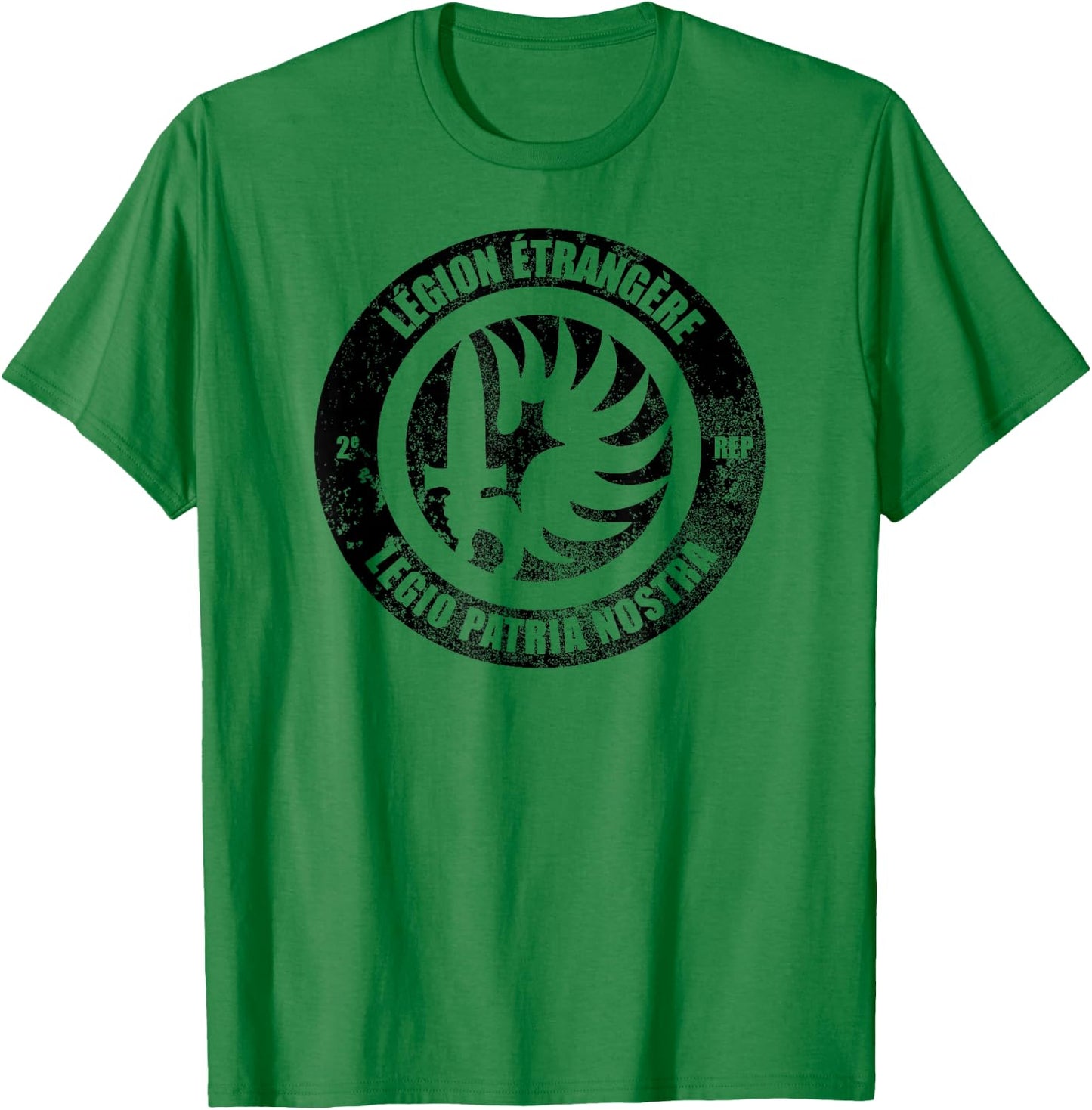 French Foreign Legion Paratrooper T shirt - 2 Rep (subdued) T-Shirt - T-Shirt | Irish Green