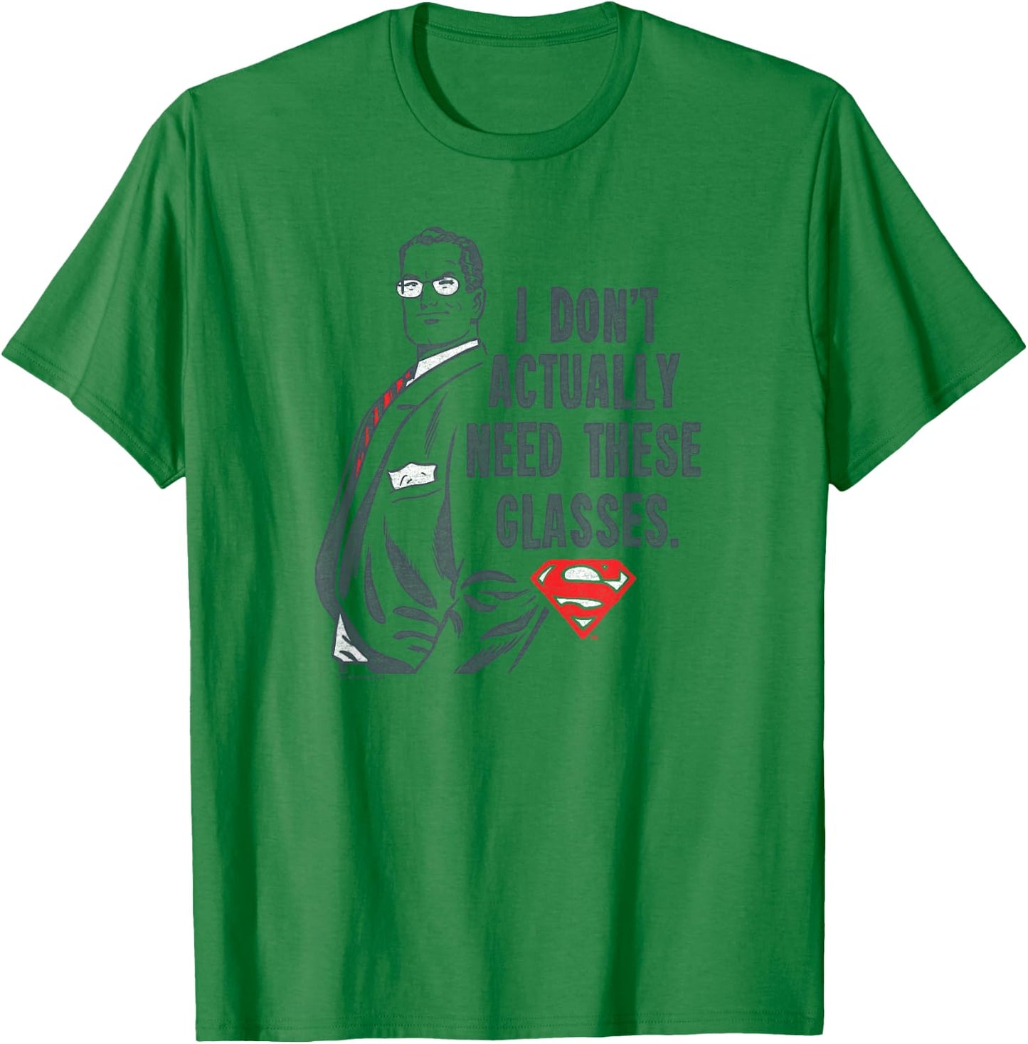 Superman Don't Need Glasses T Shirt T-Shirt - T-Shirt | Irish Green