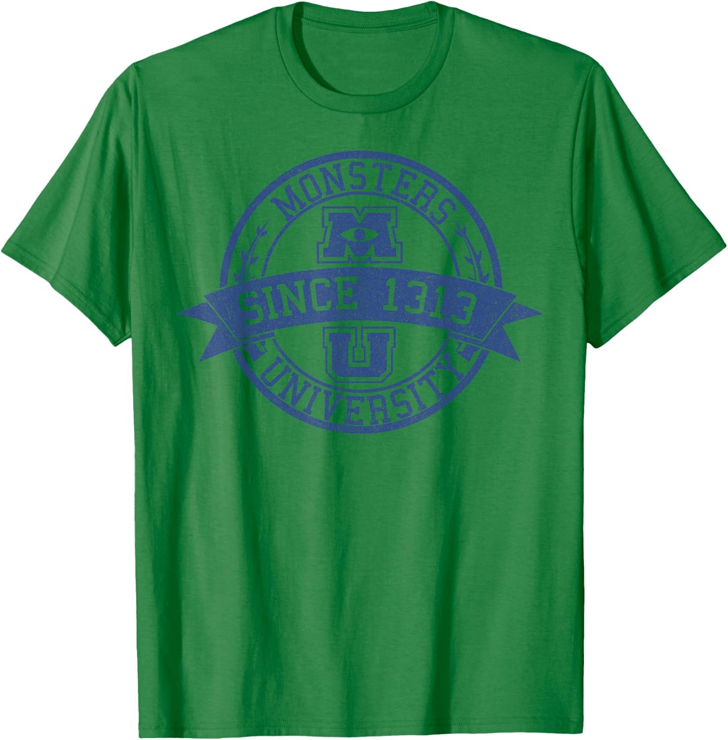 Disney Monsters University Since 1313 Collegiate Badge T-Shirt - T-Shirt | Irish Green