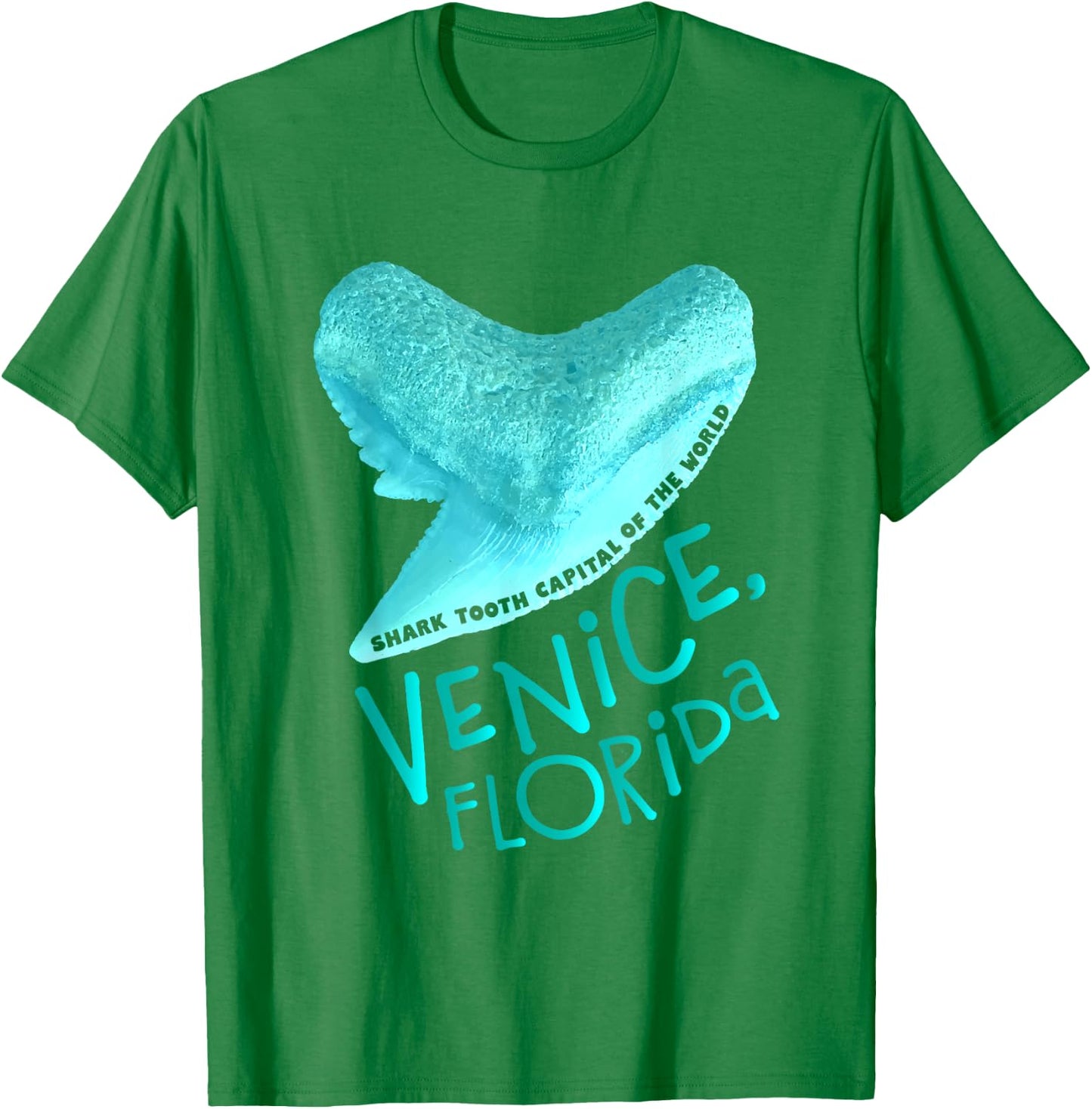 Venice, Florida - Shark Tooth Capital - Vacation Beach T-Shirt - T-Shirt | Irish Green
