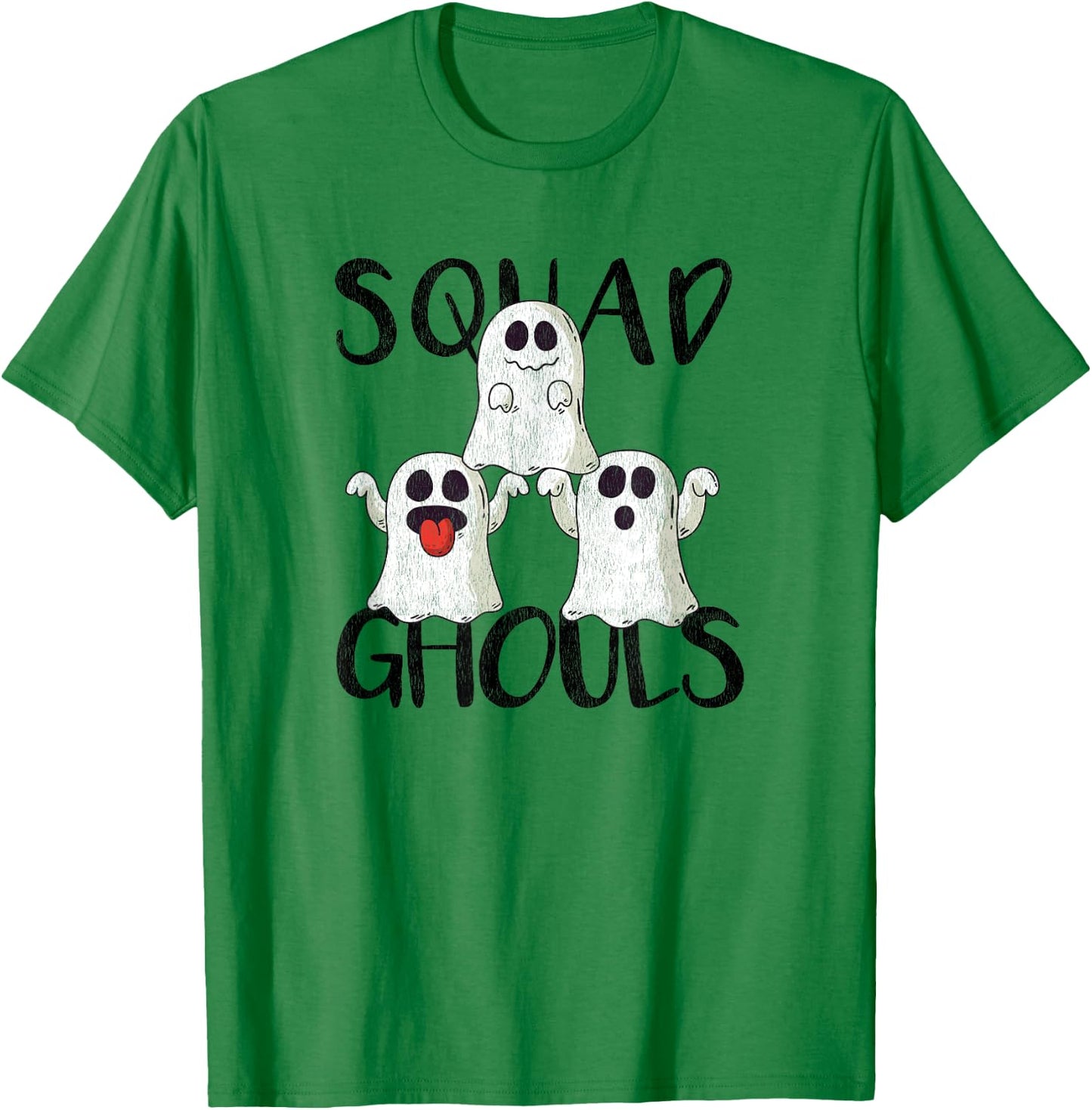 Squad Ghouls Cheerleading Halloween T-Shirt - T-Shirt | Irish Green