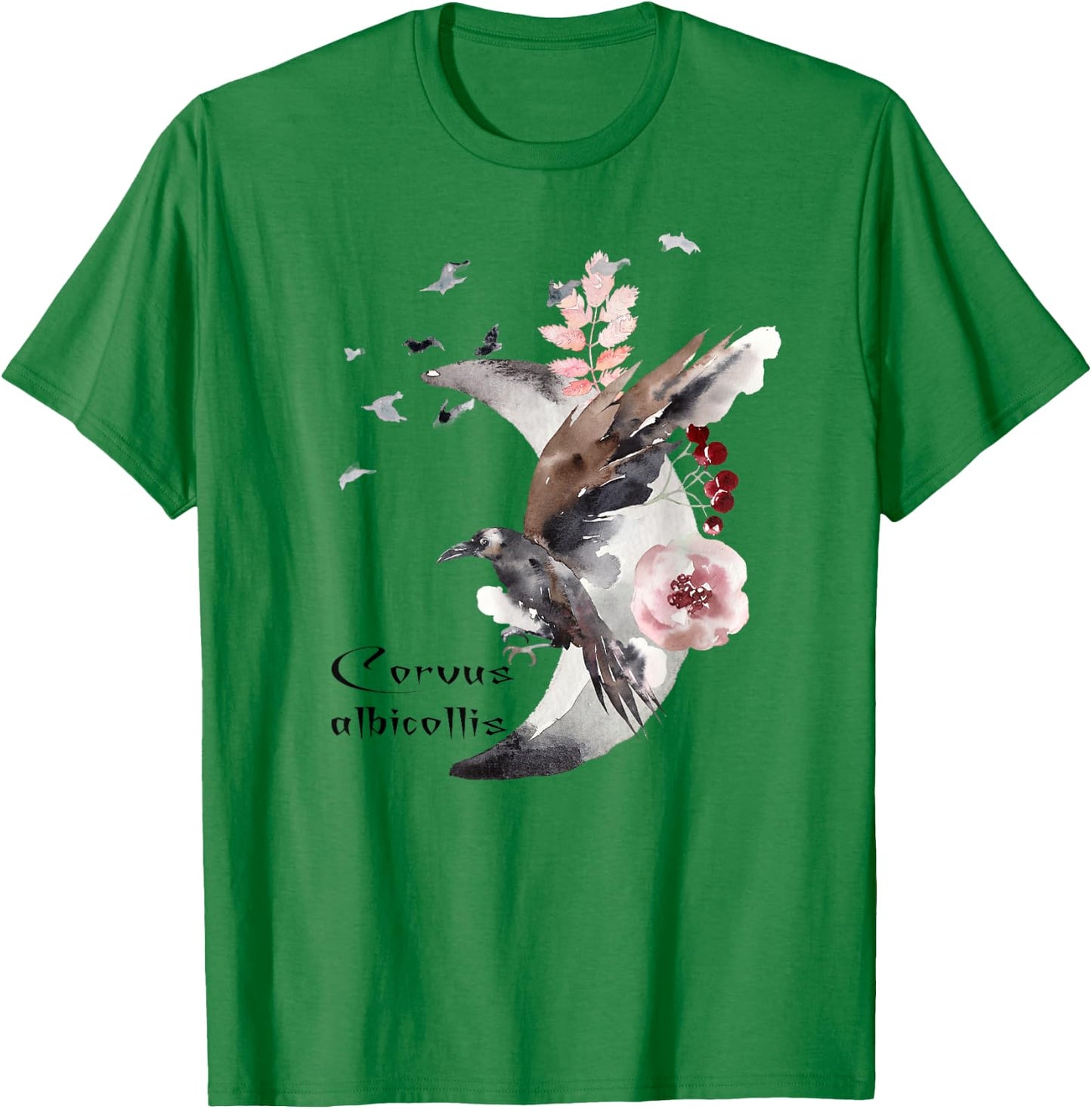 Perfect Raven Crow Bird Gift|Edgar Poe Latin Lovers T Shirt T-Shirt - T-Shirt | Irish Green